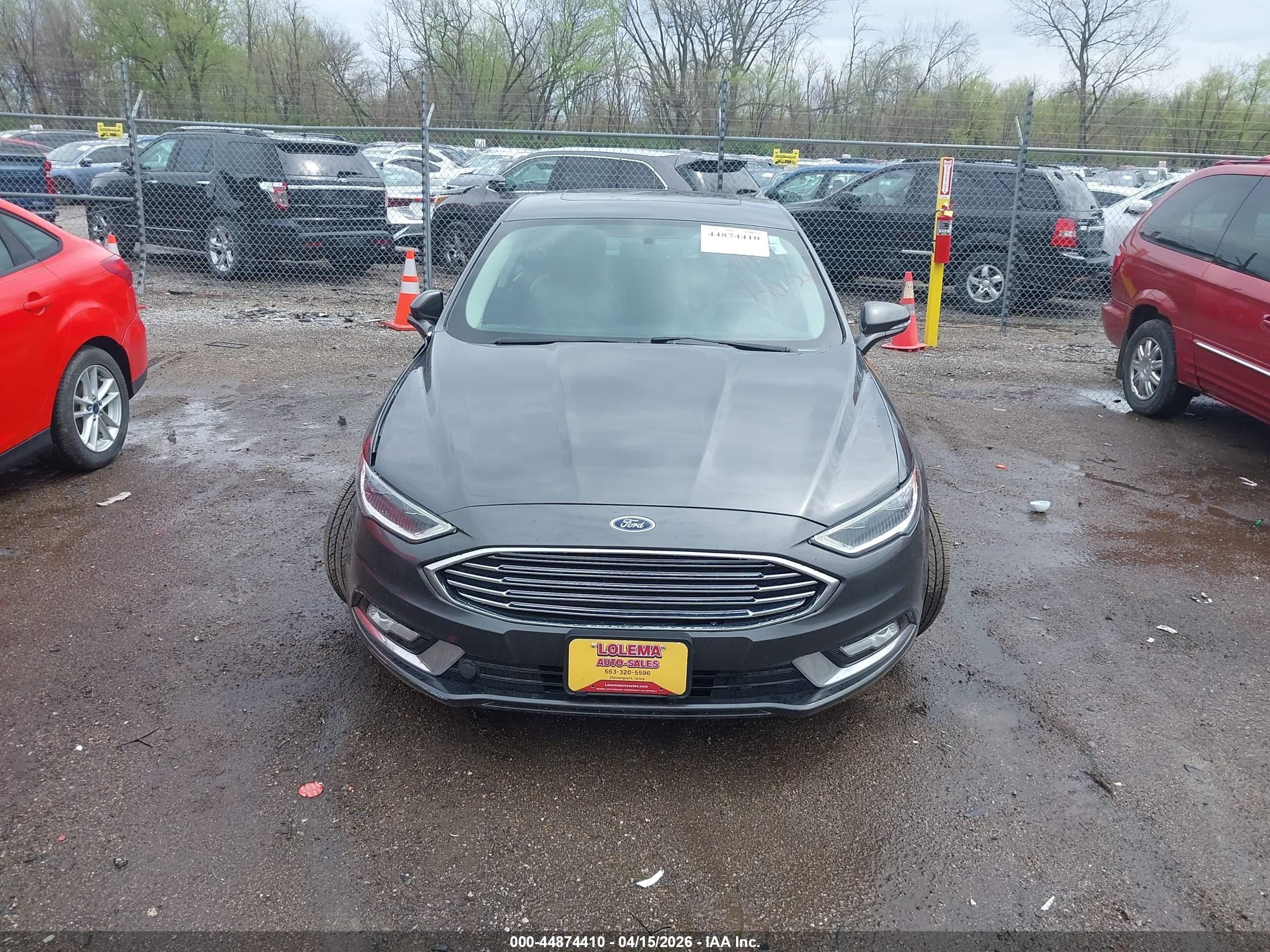 2017 Ford Fusion Se Gray vin: 3FA6P0H91HR407853