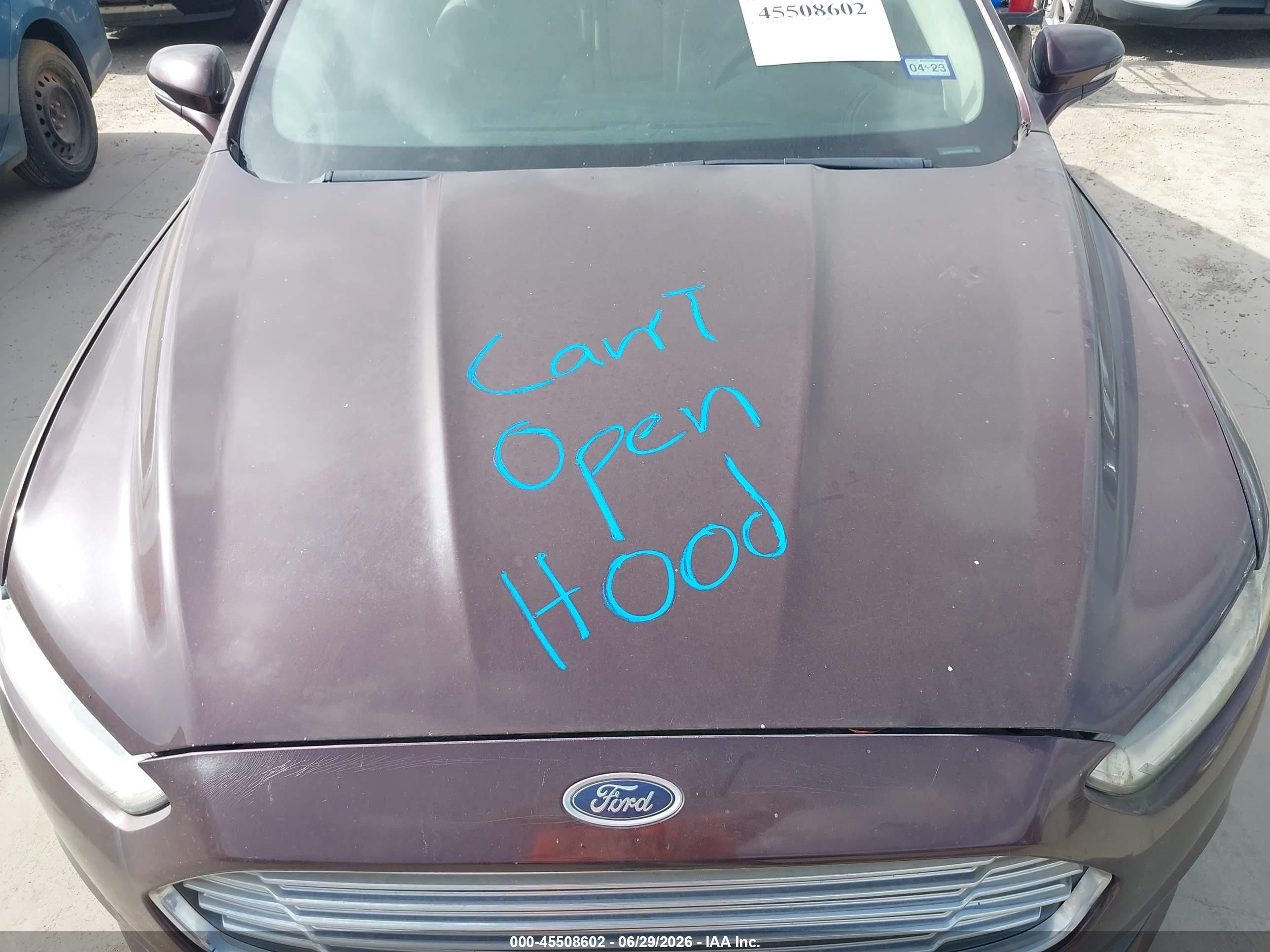 2013 Ford Fusion Se Burgundy vin: 3FA6P0H92DR158053