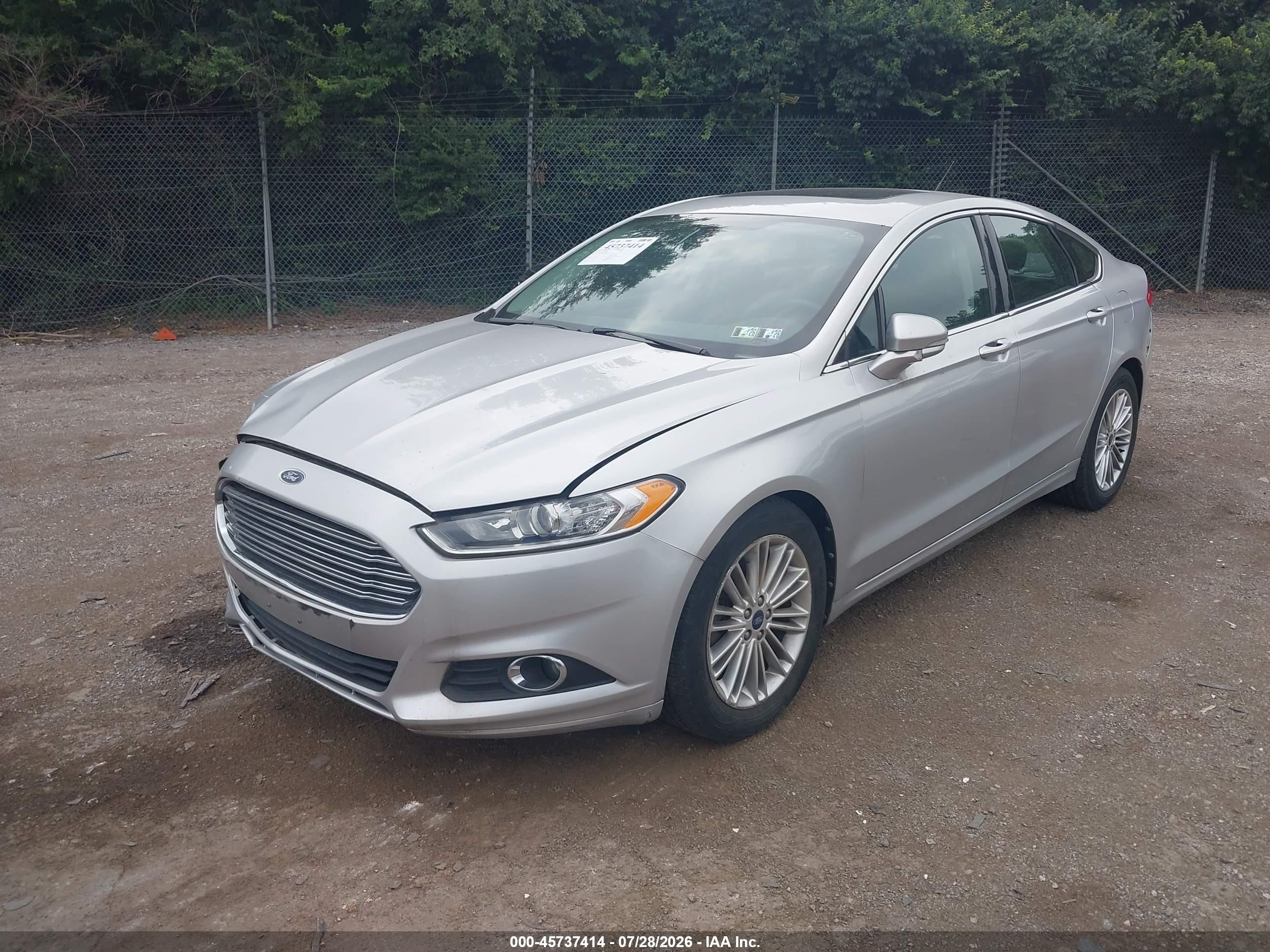 2013 Ford Fusion Se Silver vin: 3FA6P0H92DR228005