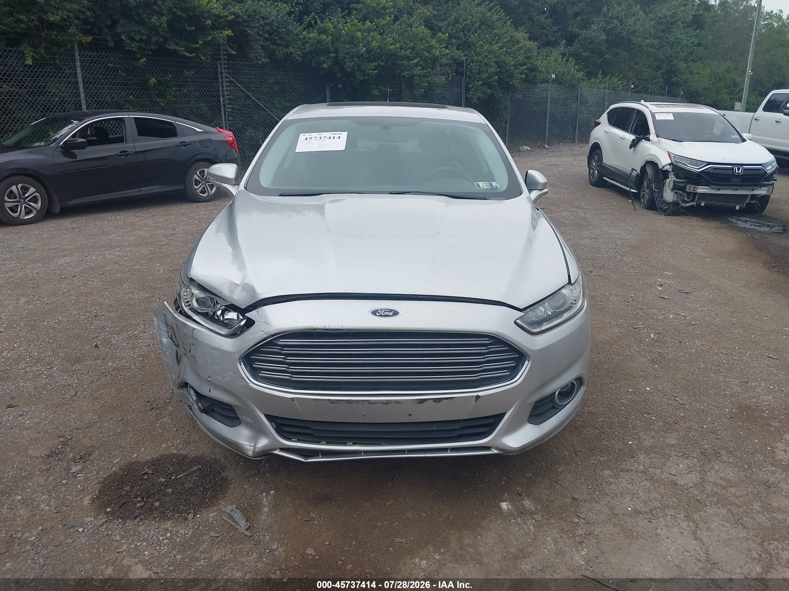 2013 Ford Fusion Se Silver vin: 3FA6P0H92DR228005