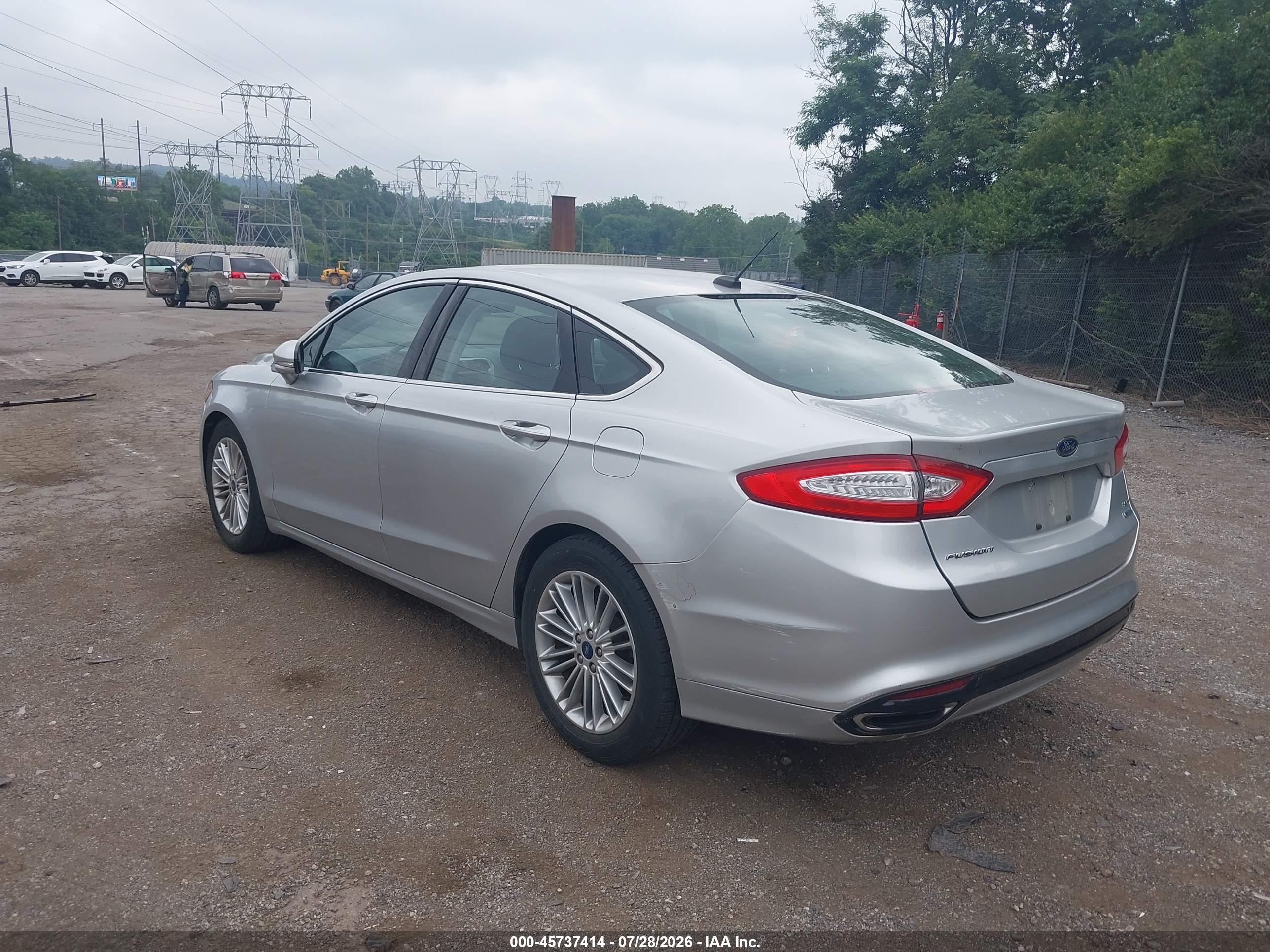 2013 Ford Fusion Se Silver vin: 3FA6P0H92DR228005