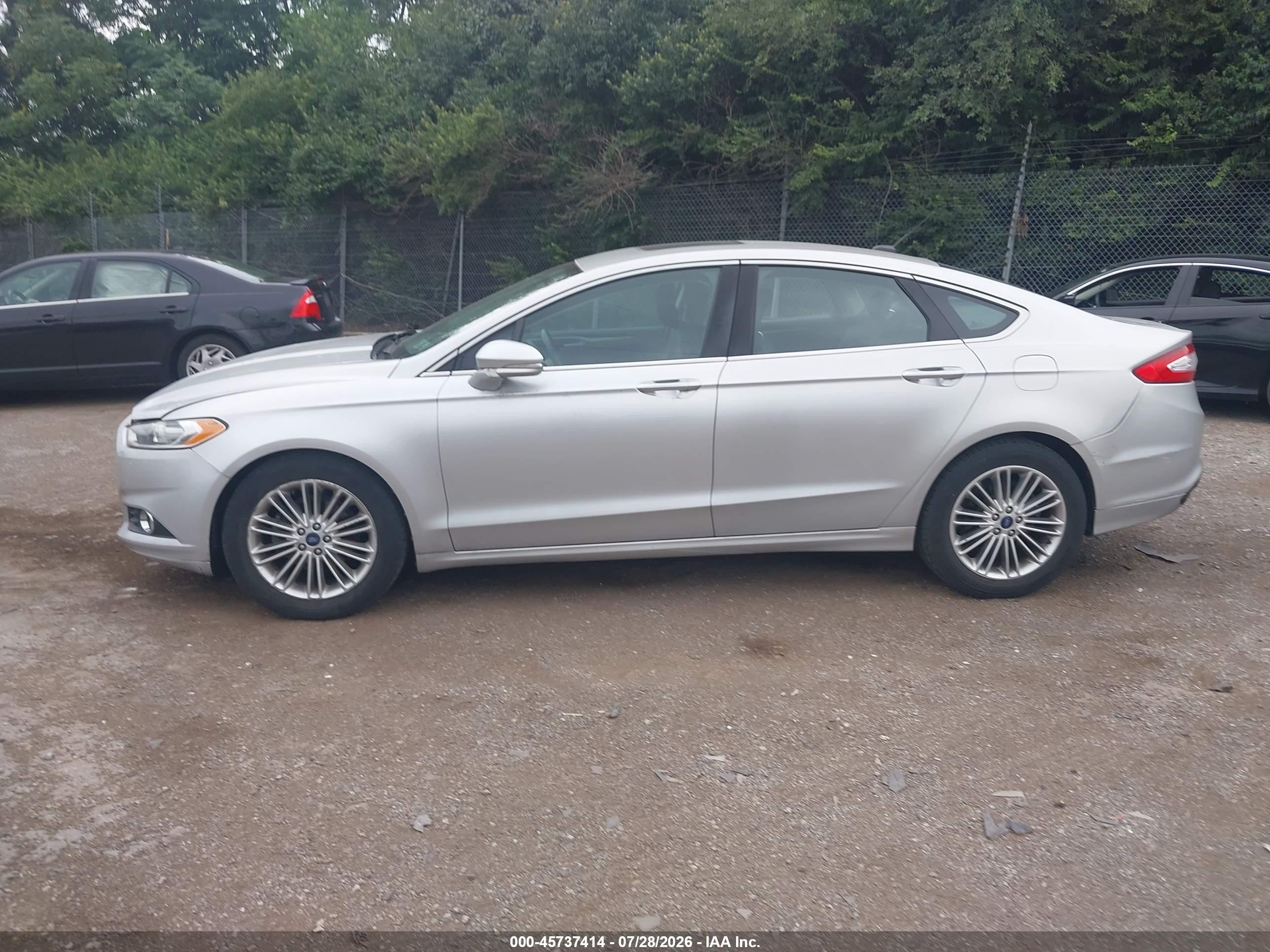 2013 Ford Fusion Se Silver vin: 3FA6P0H92DR228005