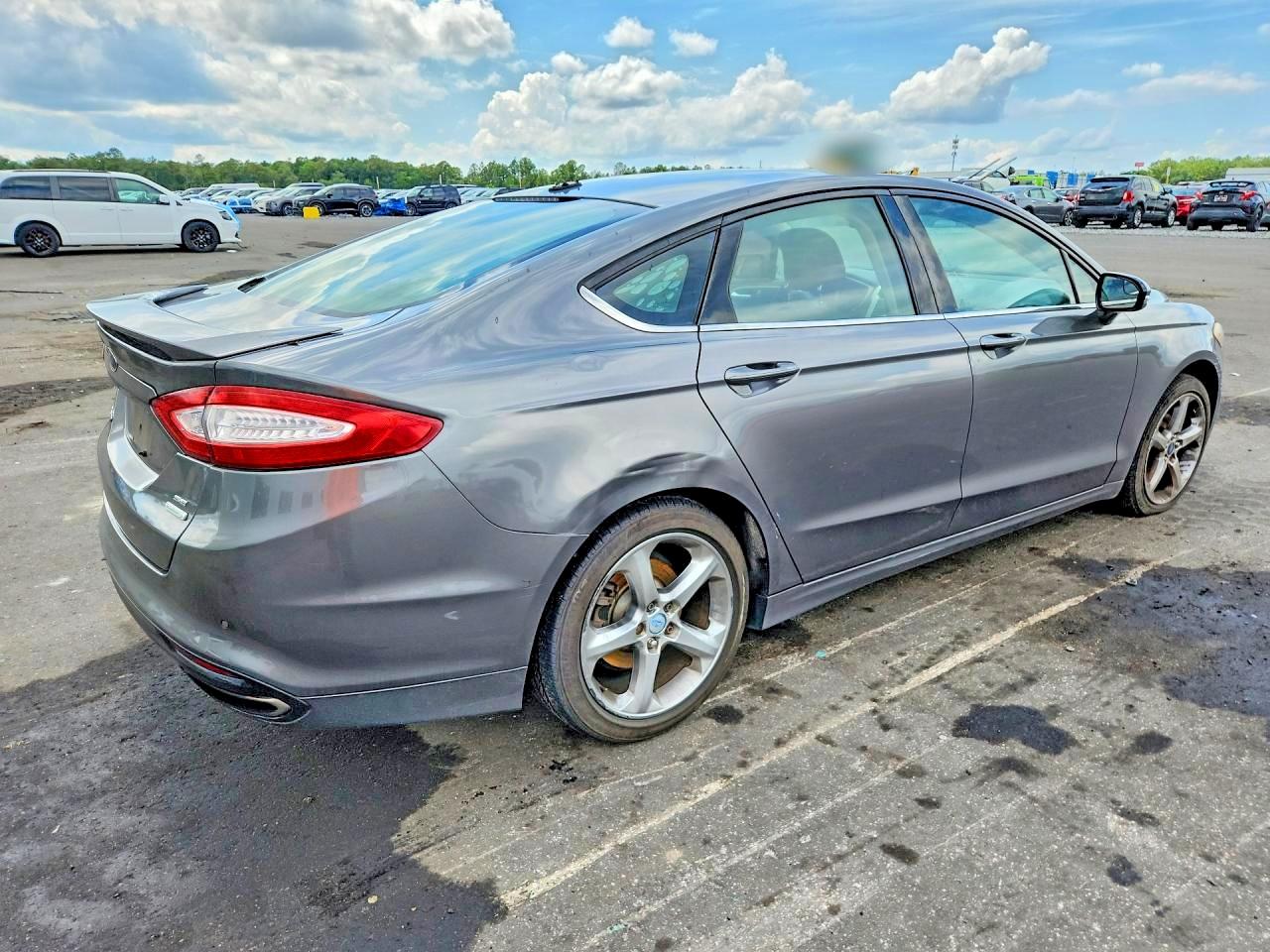 2013 Ford Fusion Se Gray vin: 3FA6P0H92DR262607