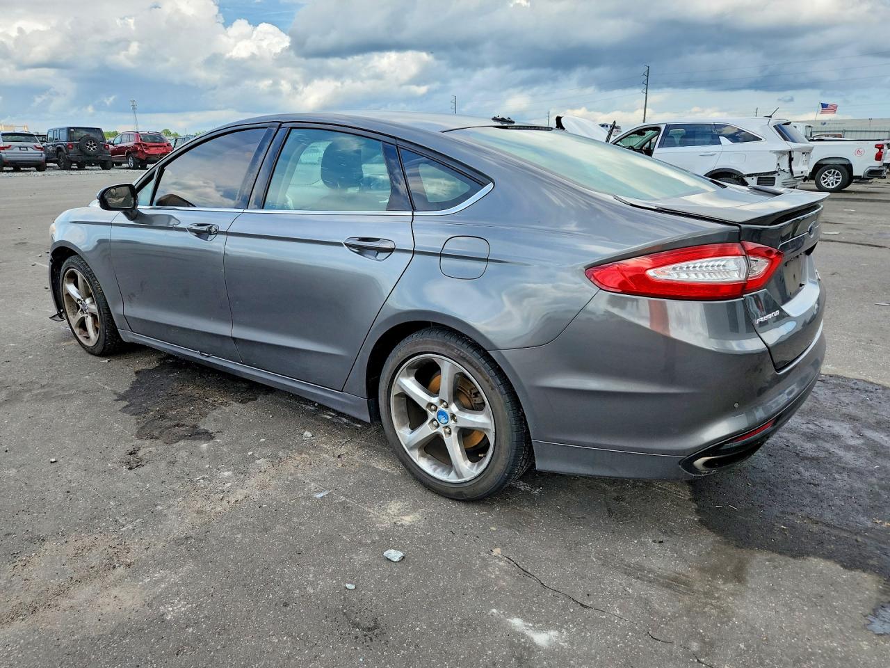 2013 Ford Fusion Se Gray vin: 3FA6P0H92DR262607