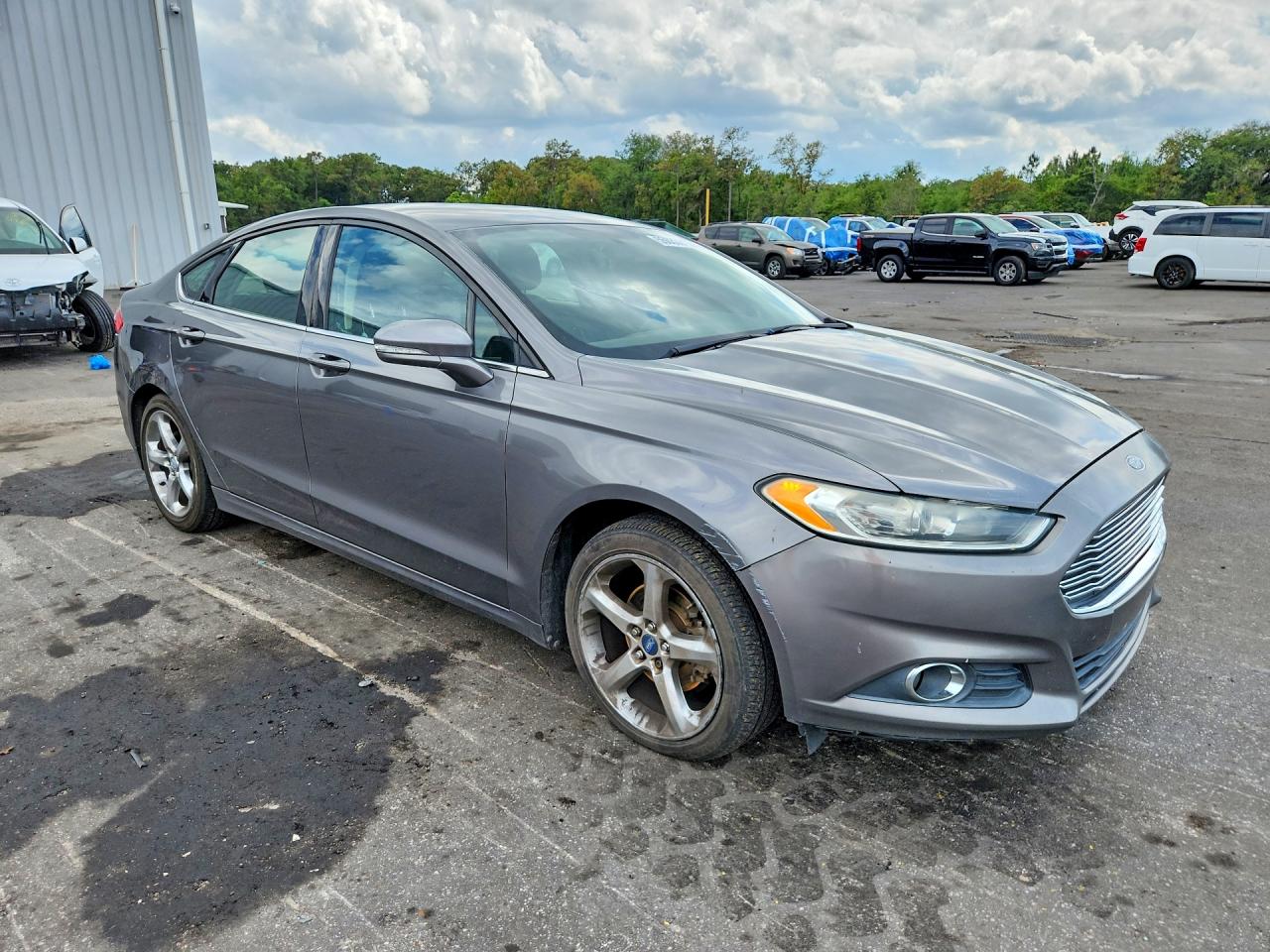 2013 Ford Fusion Se Gray vin: 3FA6P0H92DR262607