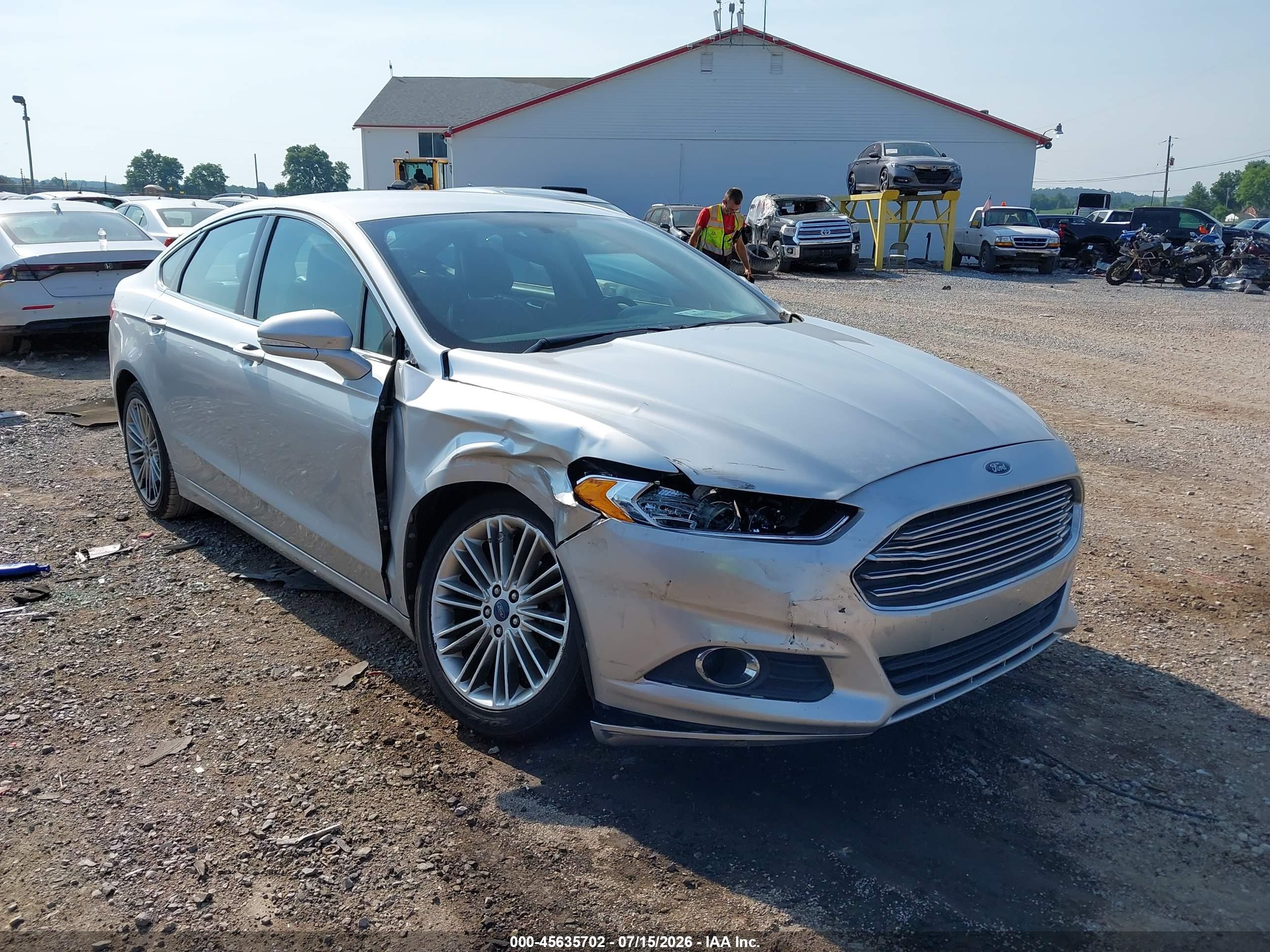 2013 Ford Fusion Se Silver vin: 3FA6P0H92DR269587