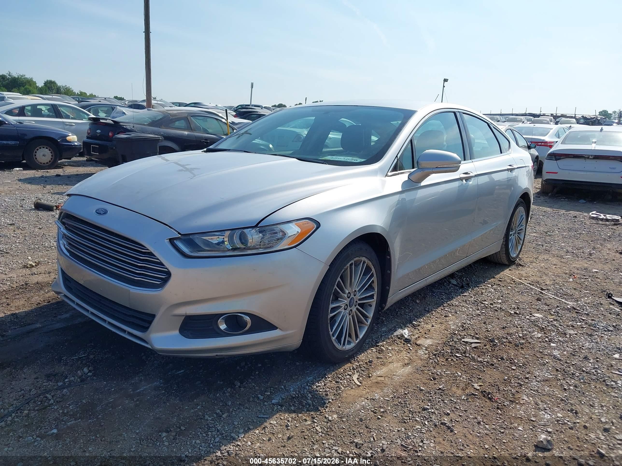 2013 Ford Fusion Se Silver vin: 3FA6P0H92DR269587