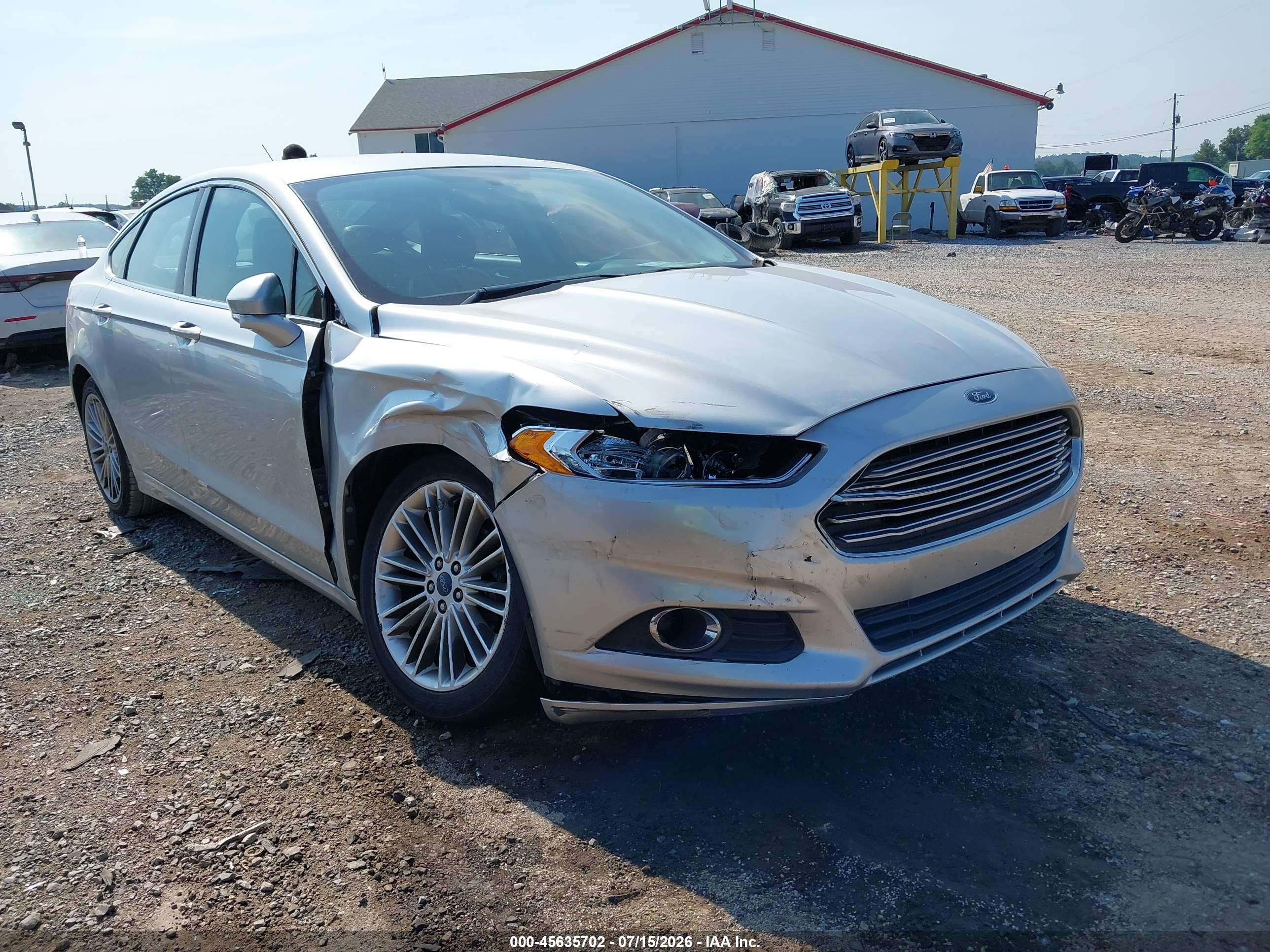 2013 Ford Fusion Se Silver vin: 3FA6P0H92DR269587