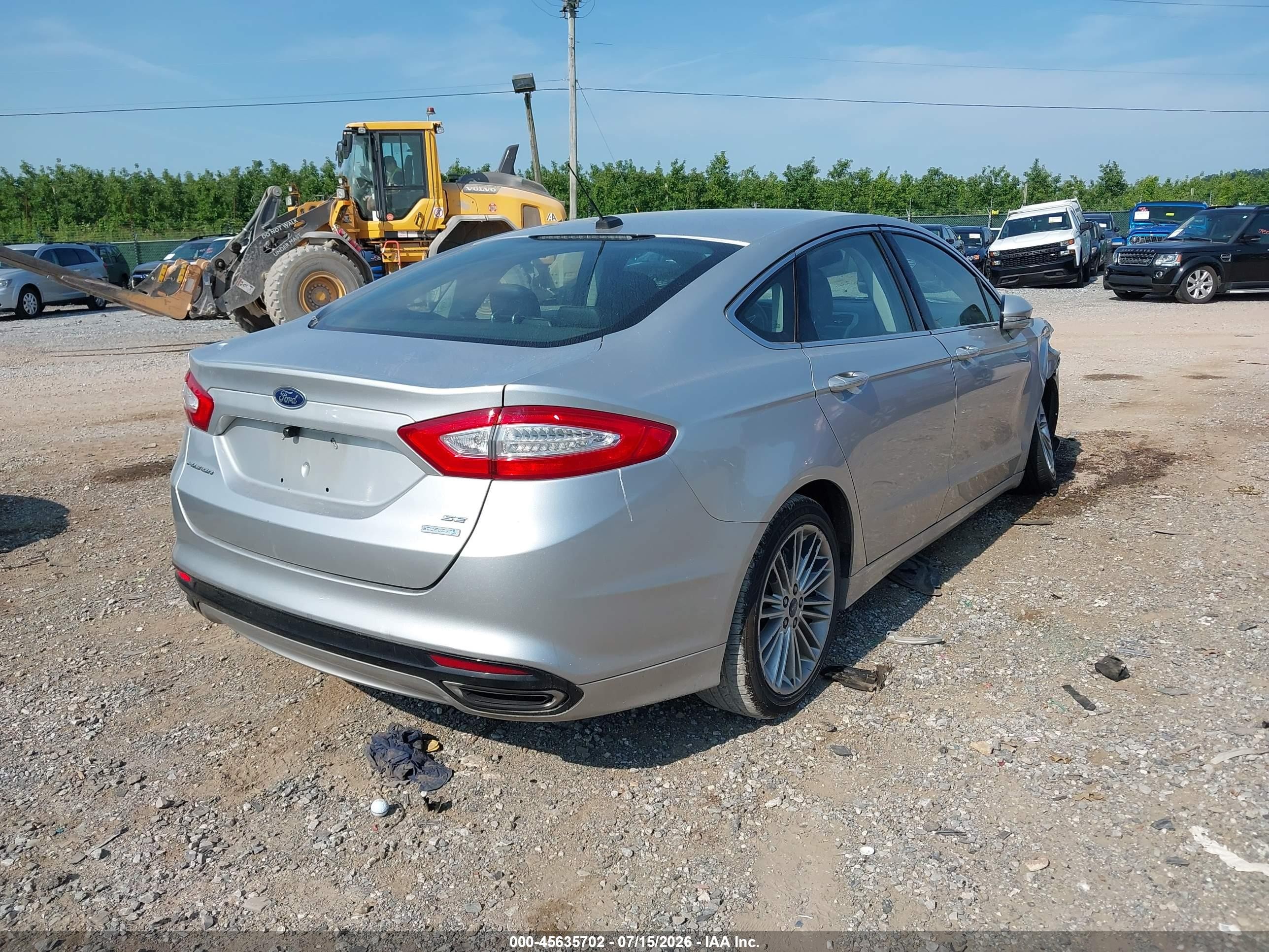 2013 Ford Fusion Se Silver vin: 3FA6P0H92DR269587