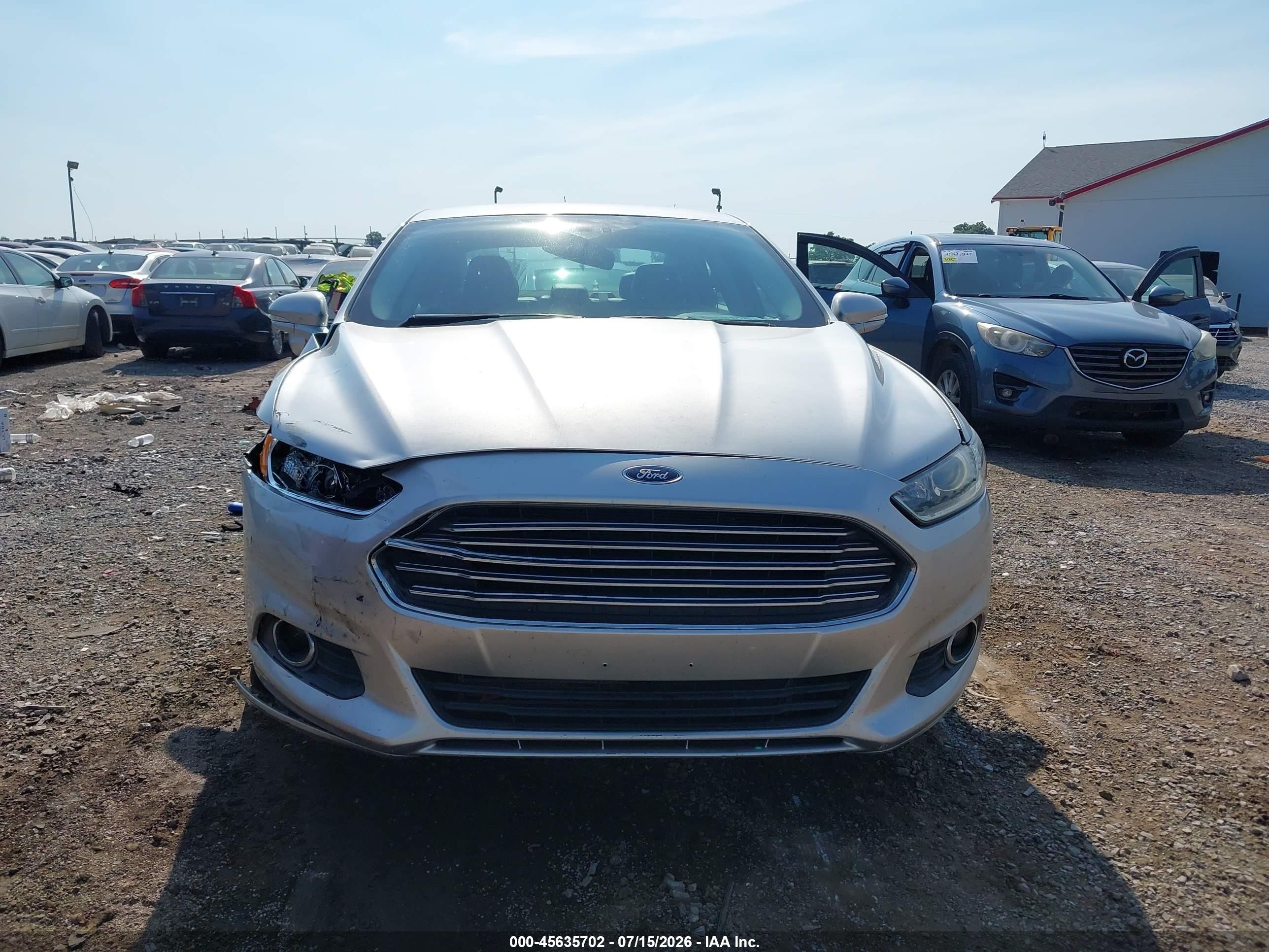 2013 Ford Fusion Se Silver vin: 3FA6P0H92DR269587