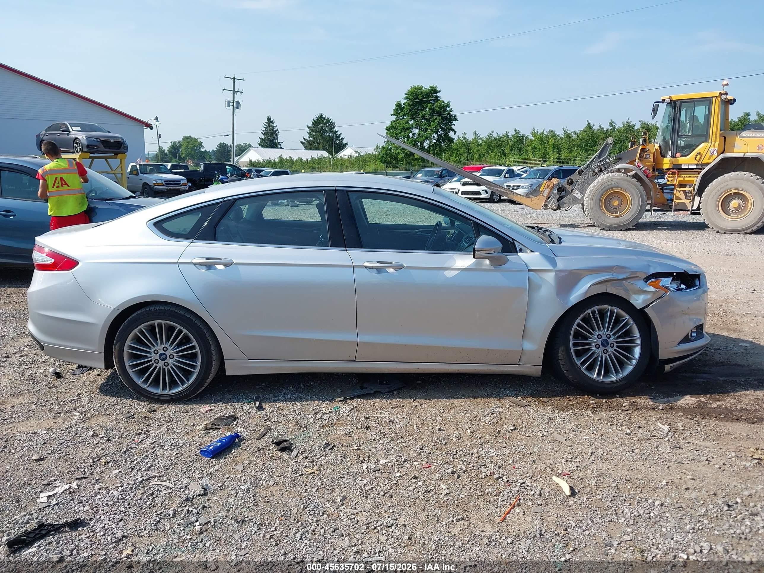 2013 Ford Fusion Se Silver vin: 3FA6P0H92DR269587