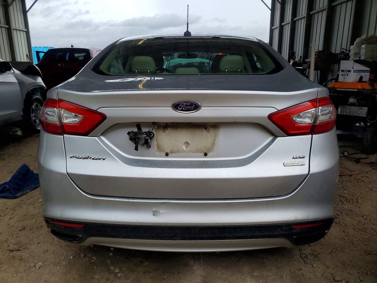 2013 Ford Fusion Se Silver vin: 3FA6P0H92DR283165