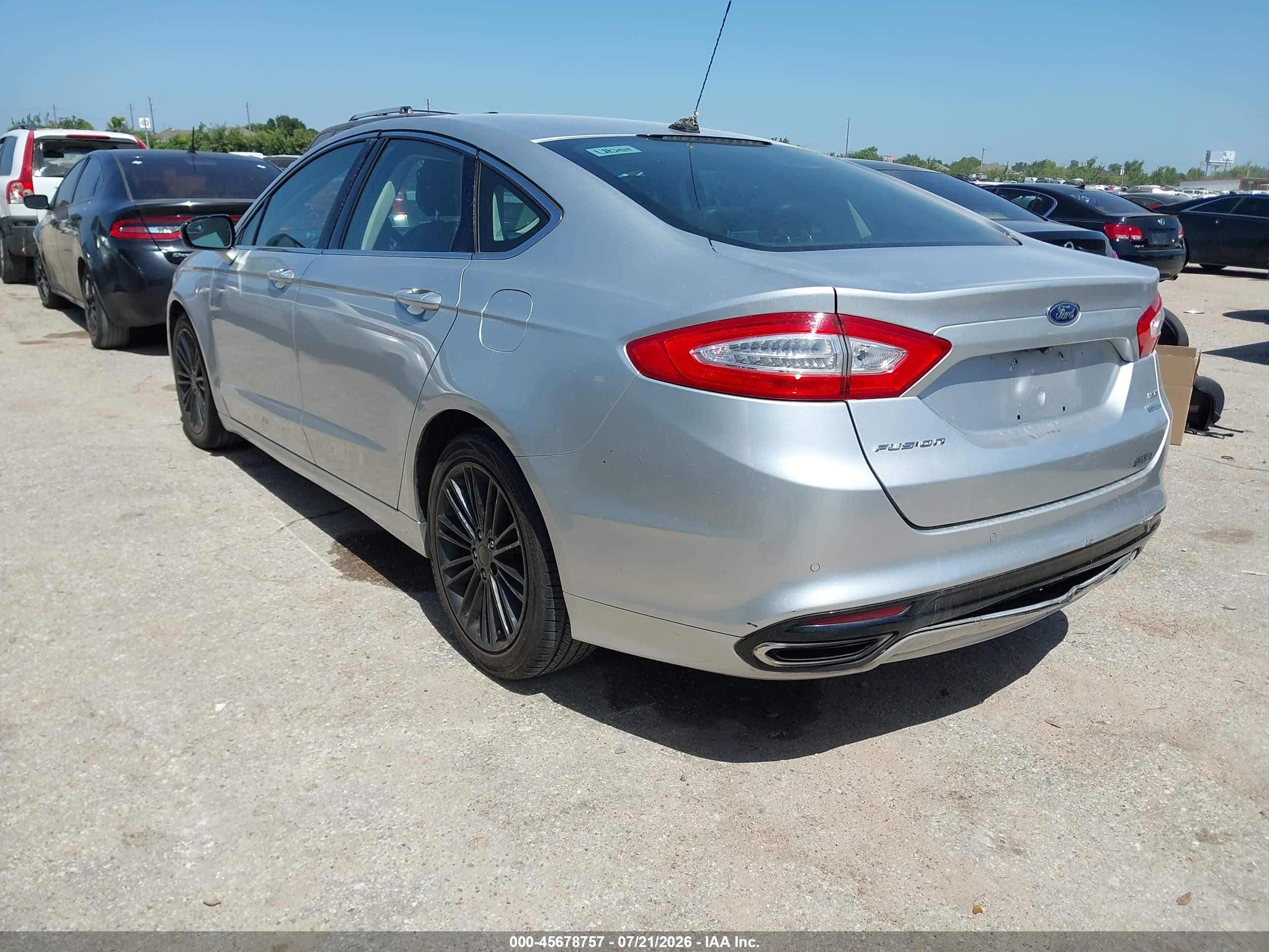 2013 Ford Fusion Se Silver vin: 3FA6P0H92DR360634