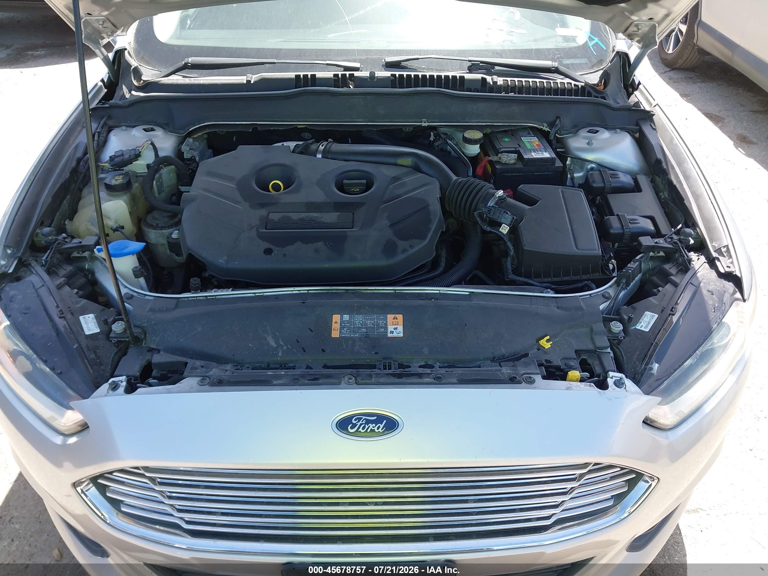 2013 Ford Fusion Se Silver vin: 3FA6P0H92DR360634