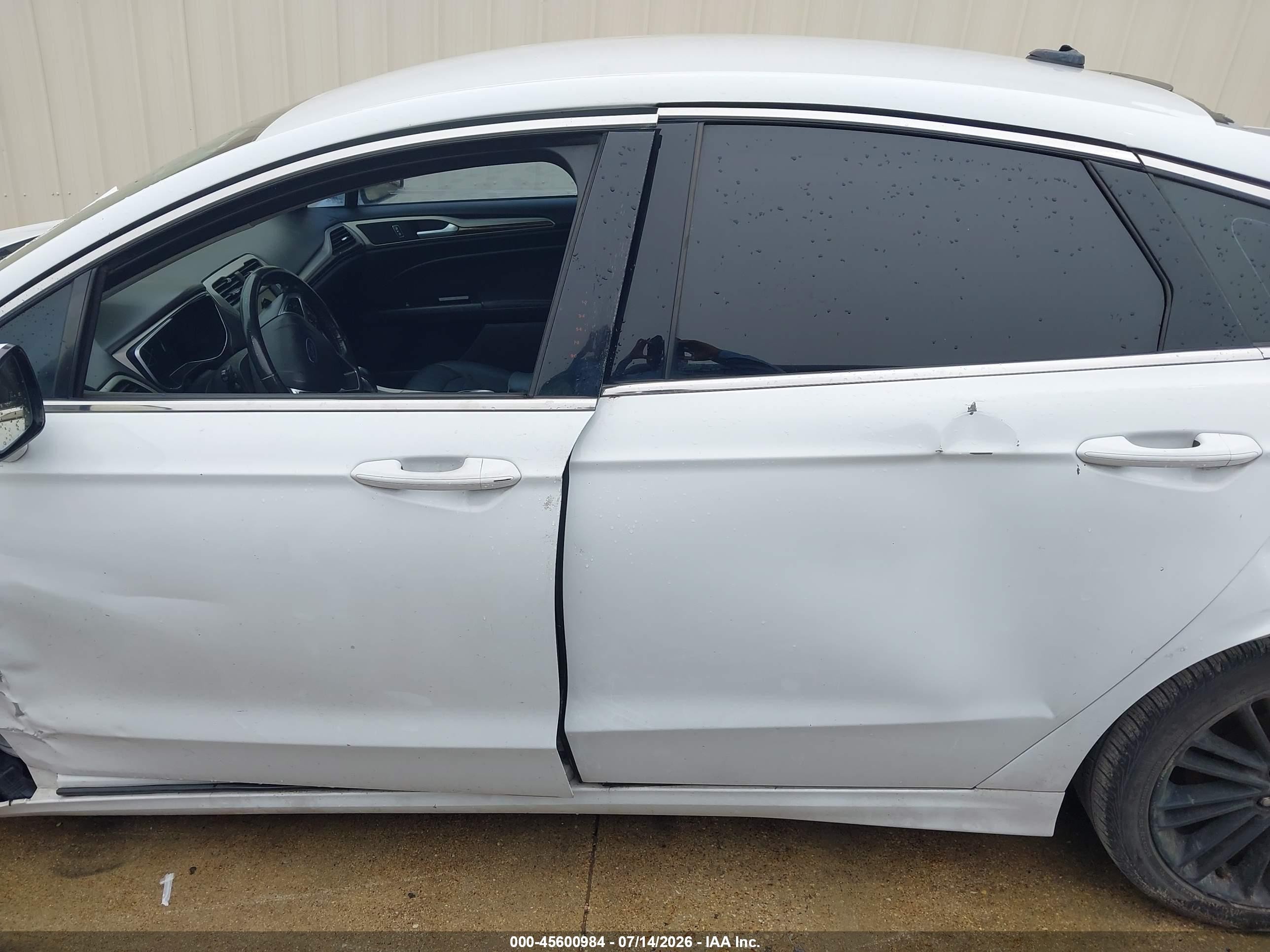2013 Ford Fusion Se White vin: 3FA6P0H92DR385162
