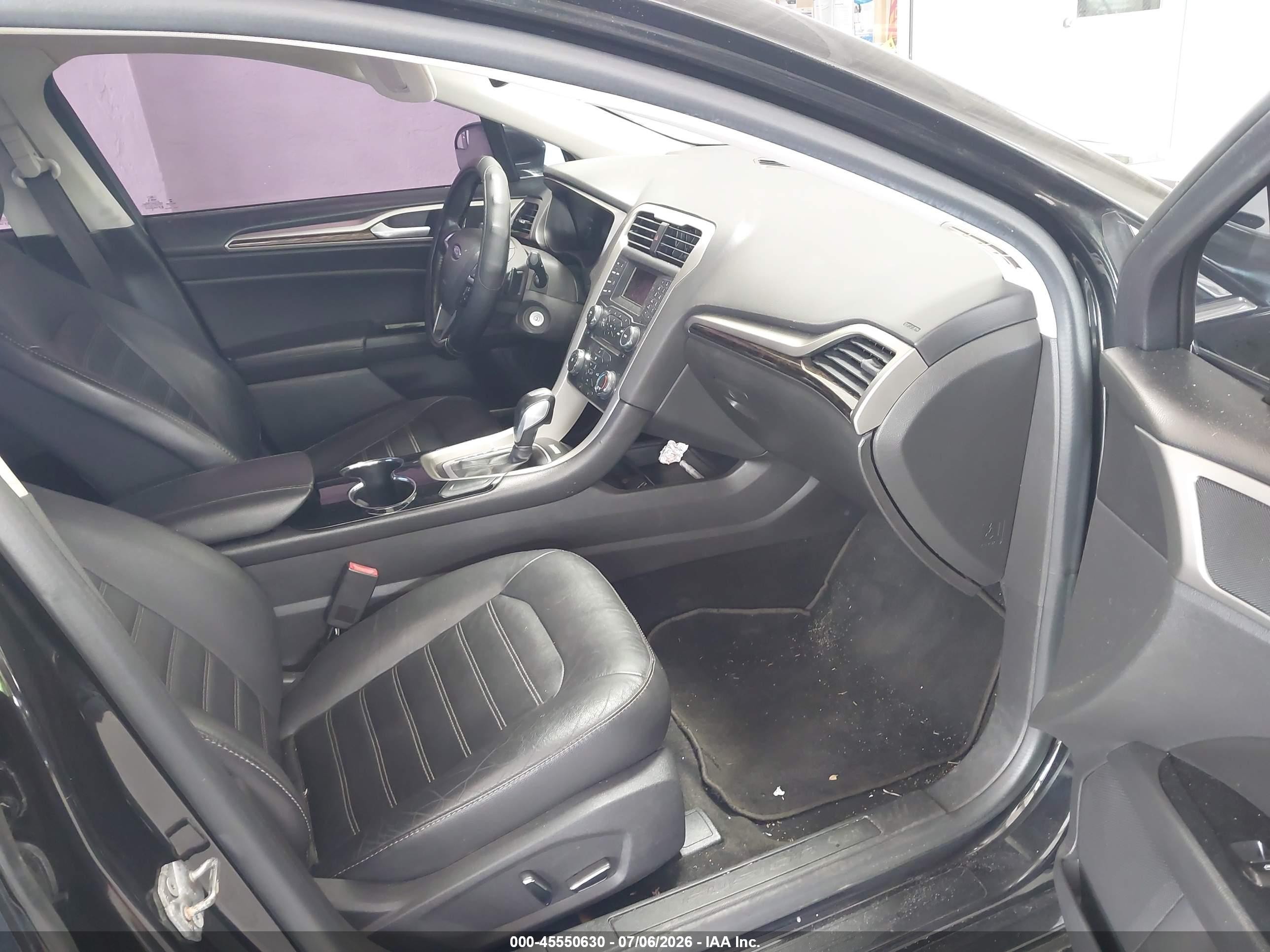 2014 Ford Fusion Se Black vin: 3FA6P0H92ER186596