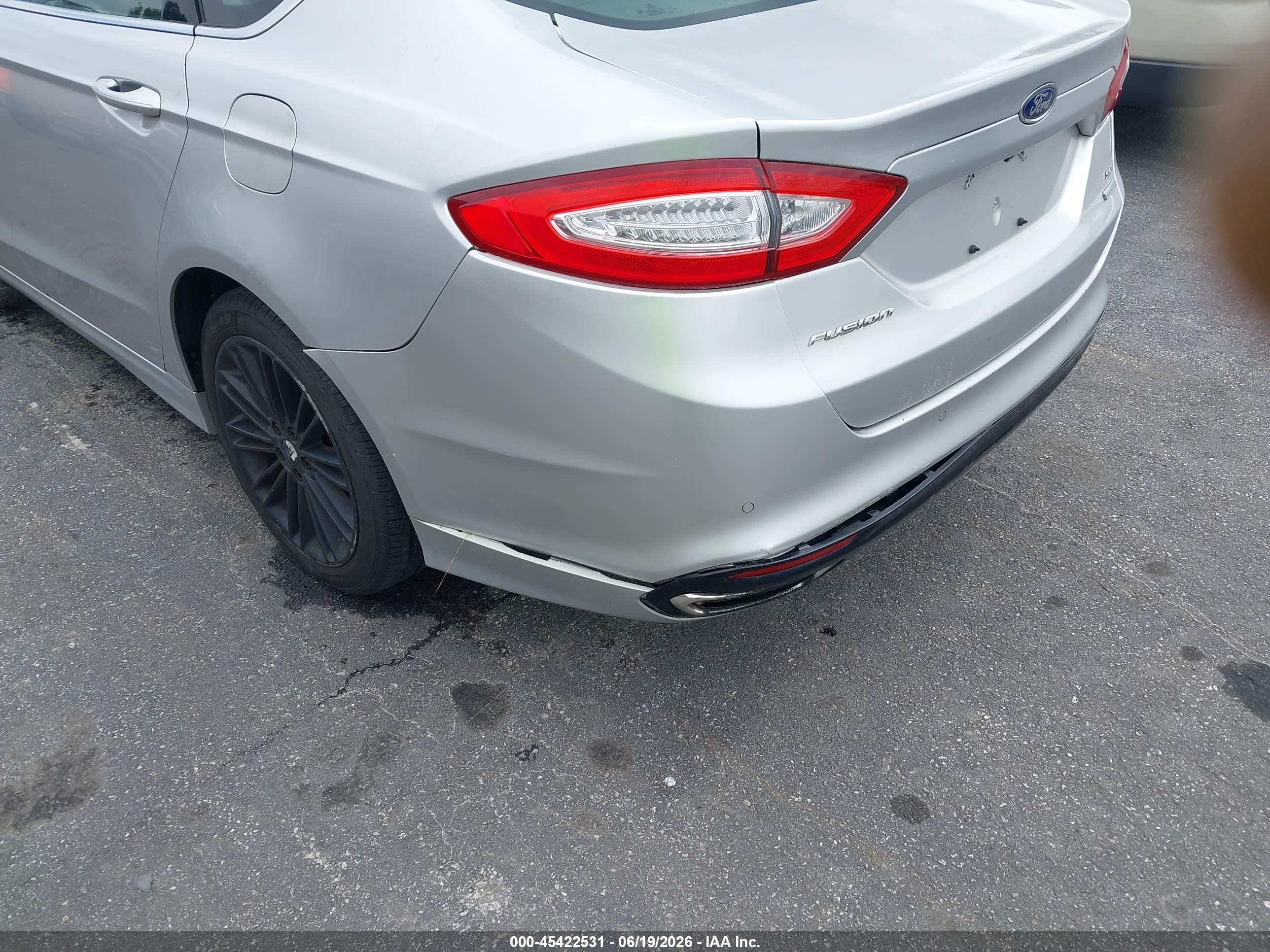 2014 Ford Fusion Se Silver vin: 3FA6P0H92ER282647