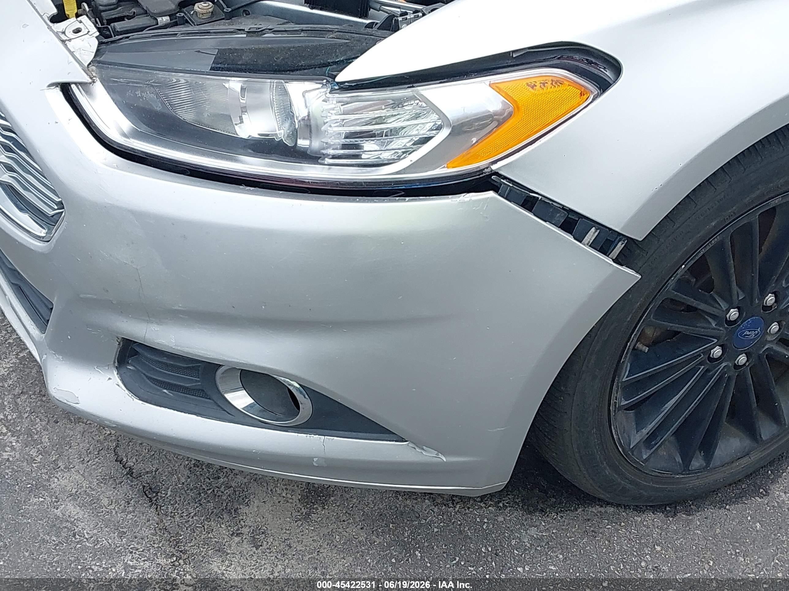 2014 Ford Fusion Se Silver vin: 3FA6P0H92ER282647