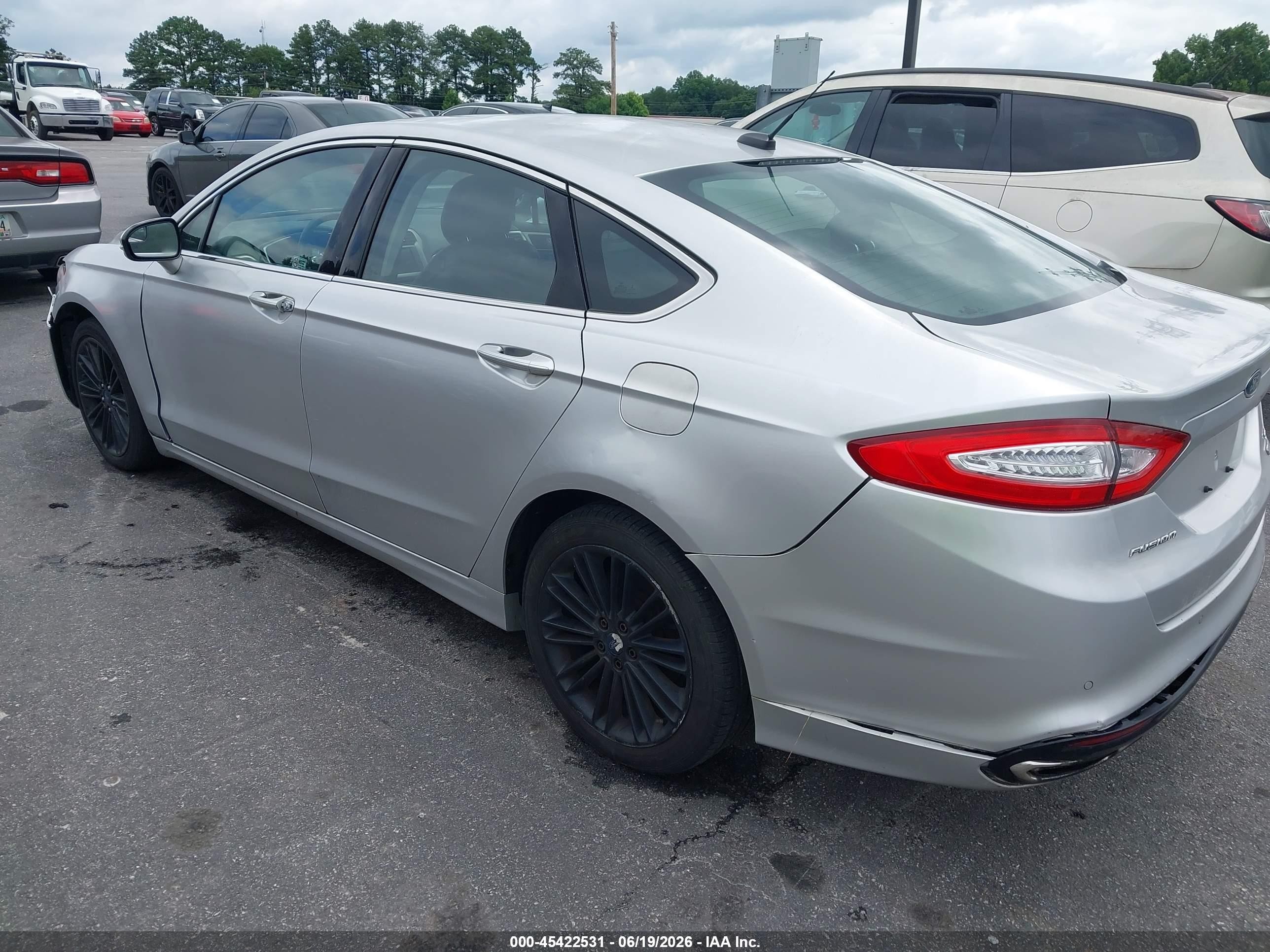 2014 Ford Fusion Se Silver vin: 3FA6P0H92ER282647