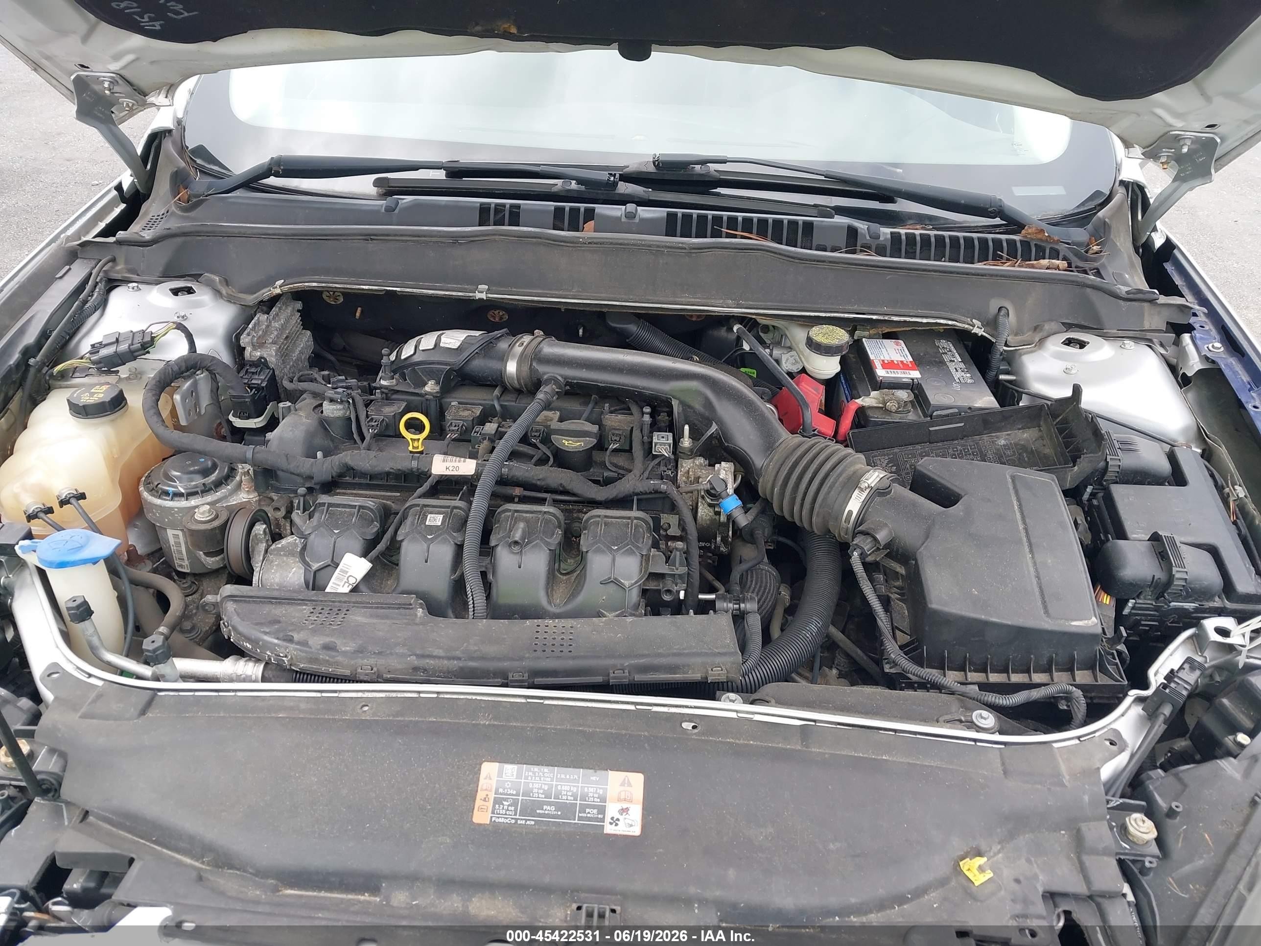 2014 Ford Fusion Se Silver vin: 3FA6P0H92ER282647
