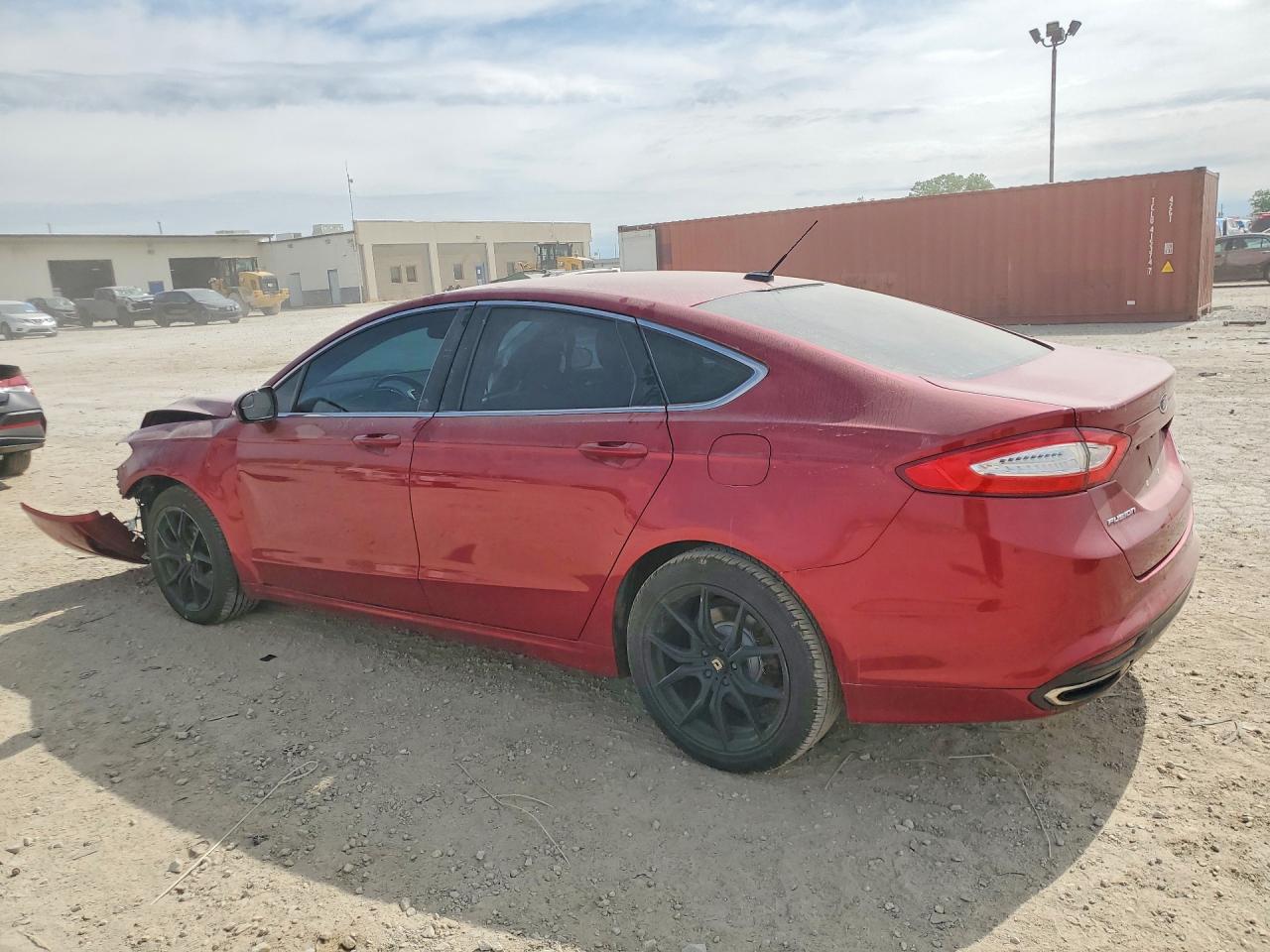 2014 Ford Fusion Se Red vin: 3FA6P0H92ER283054