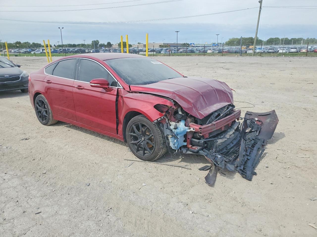 2014 Ford Fusion Se Red vin: 3FA6P0H92ER283054