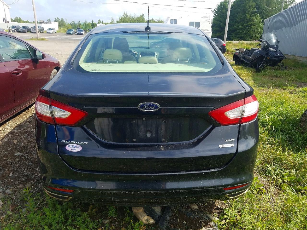 2014 Ford Fusion Black vin: 3FA6P0H92ER287332