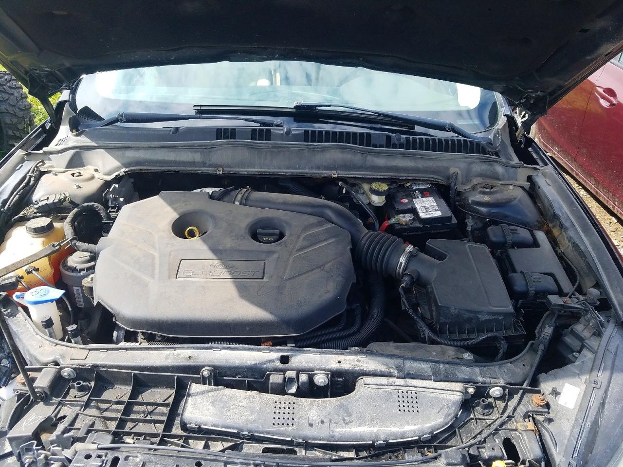 2014 Ford Fusion Black vin: 3FA6P0H92ER287332