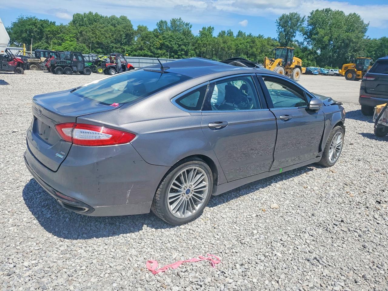 2014 Ford Fusion Se Gray vin: 3FA6P0H92ER338151