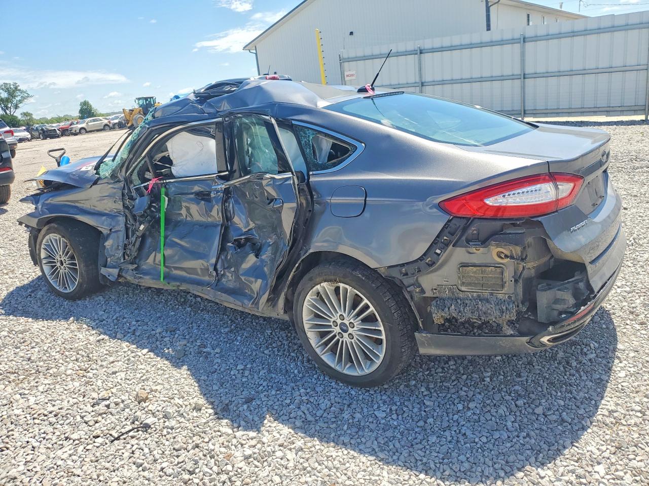 2014 Ford Fusion Se Gray vin: 3FA6P0H92ER338151