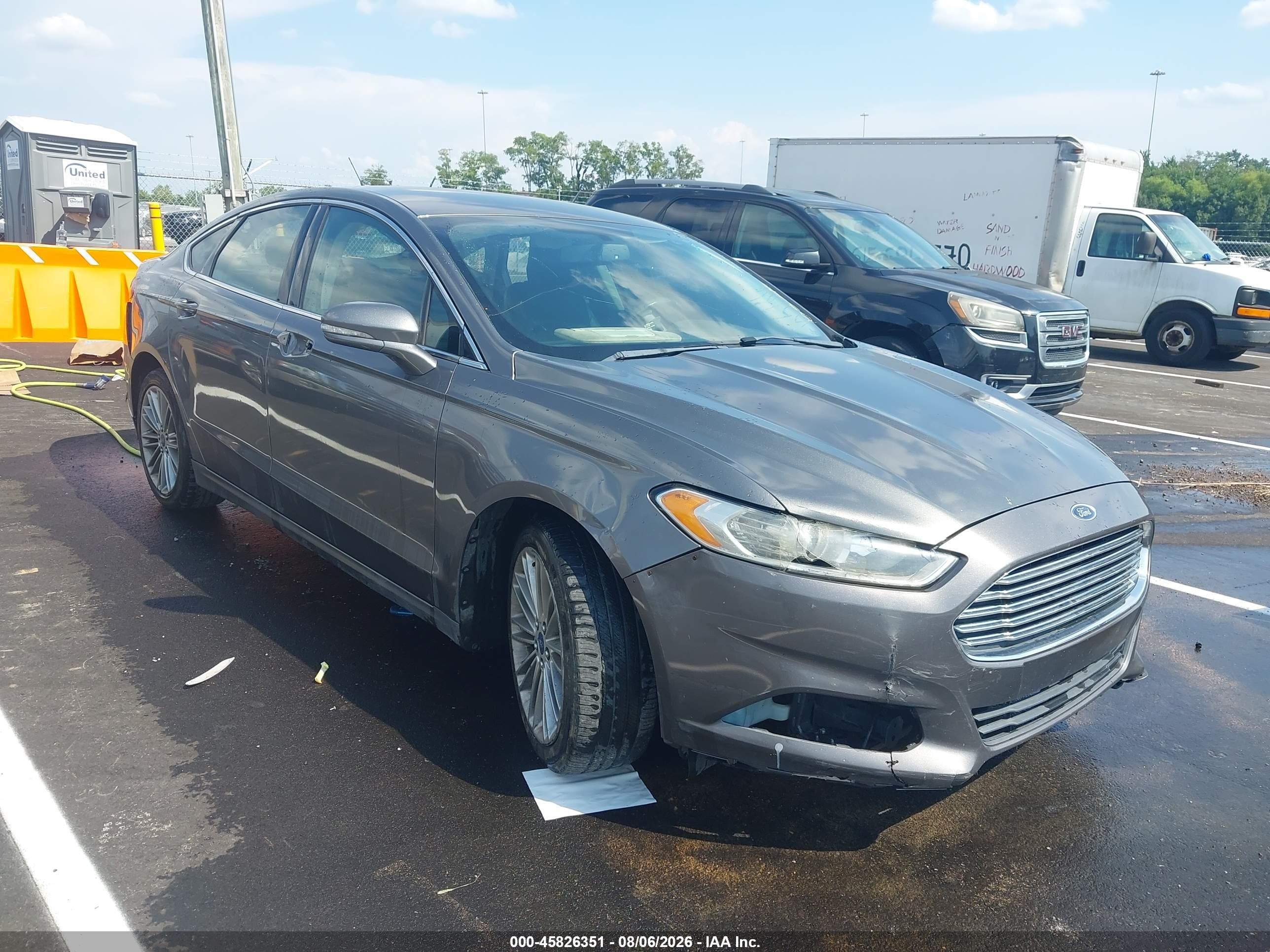 2014 Ford Fusion Se Серый vin: 3FA6P0H92ER360294
