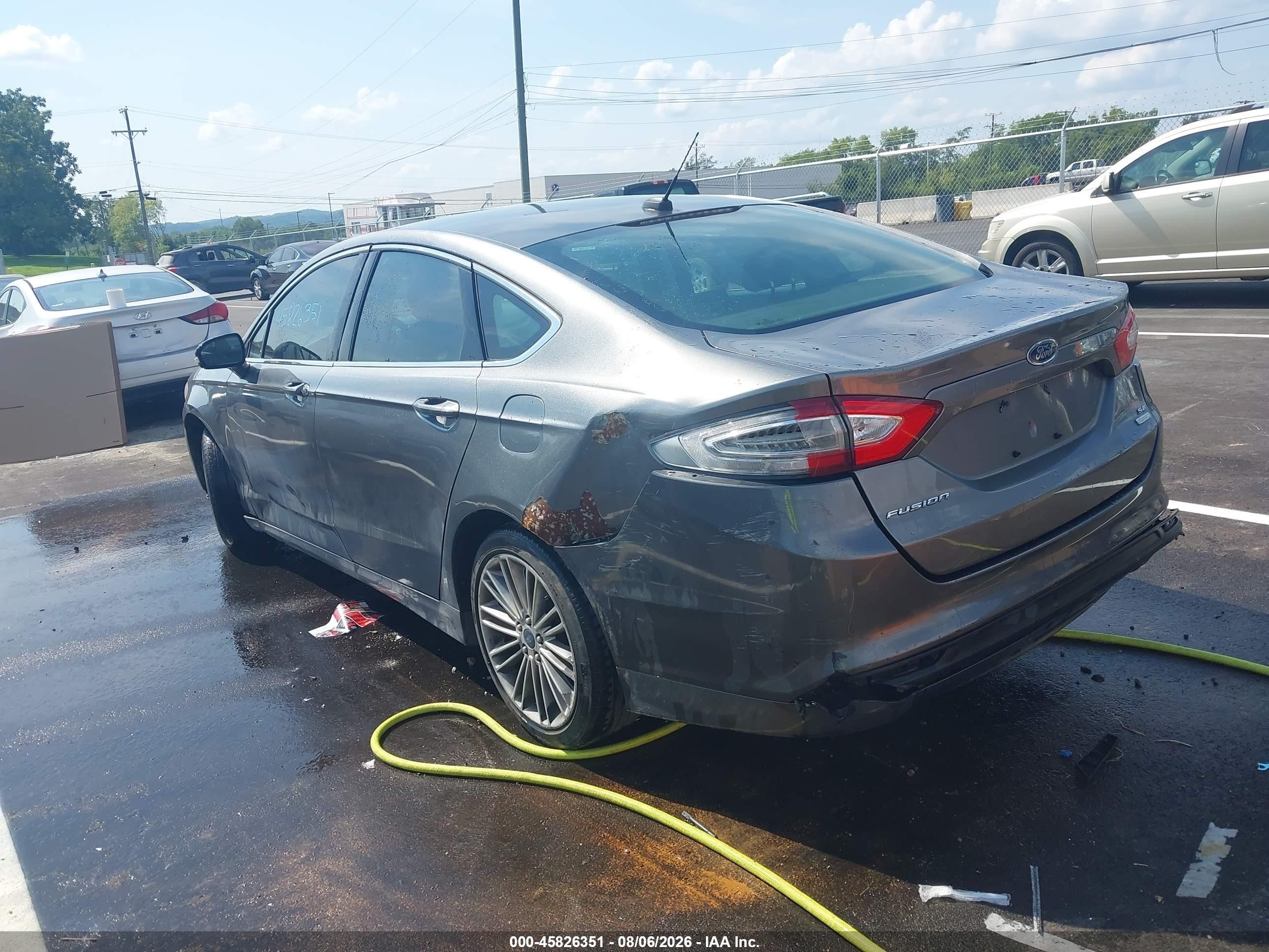 2014 Ford Fusion Se Серый vin: 3FA6P0H92ER360294