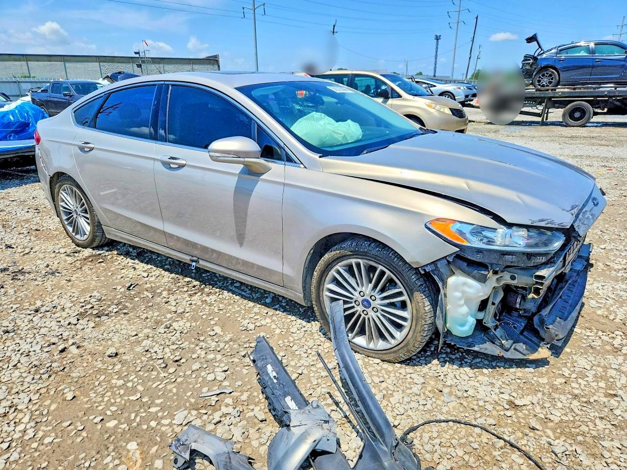 2015 Ford Fusion Se Gray vin: 3FA6P0H92FR152336