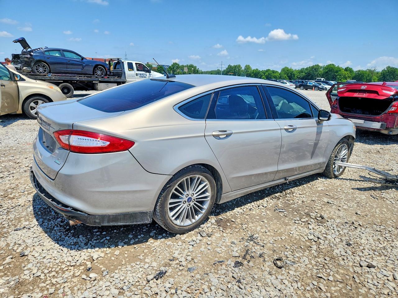 2015 Ford Fusion Se Gray vin: 3FA6P0H92FR152336