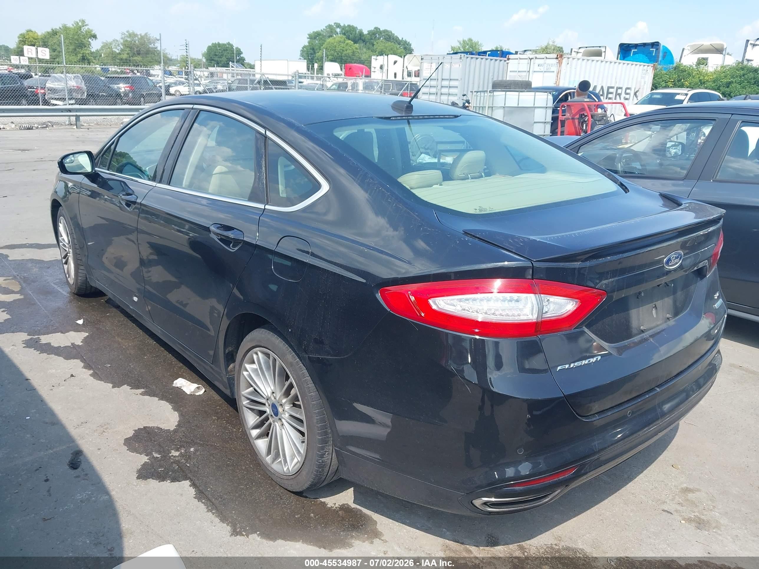 2015 Ford Fusion Se Черный vin: 3FA6P0H92FR231196