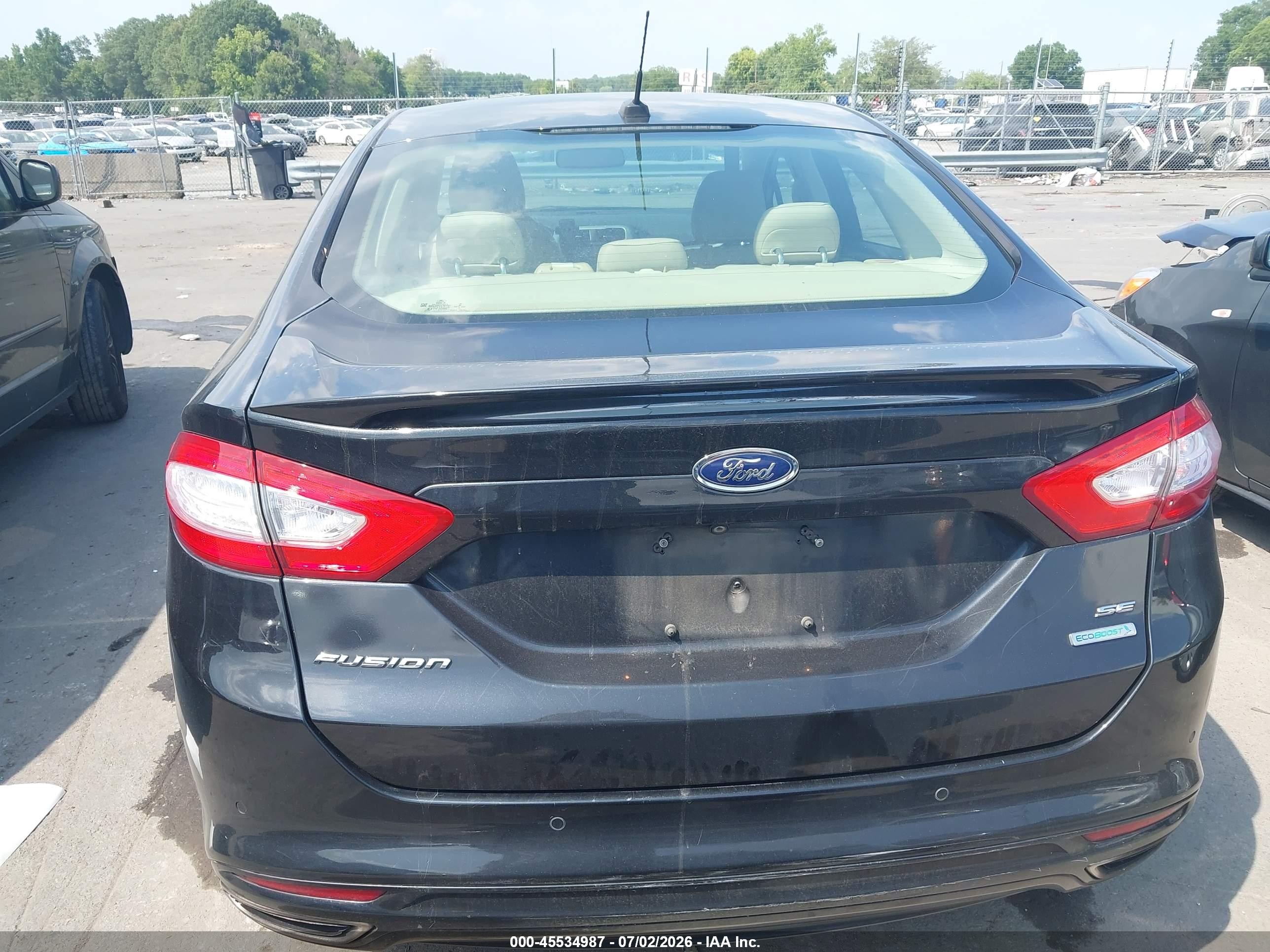 2015 Ford Fusion Se Черный vin: 3FA6P0H92FR231196