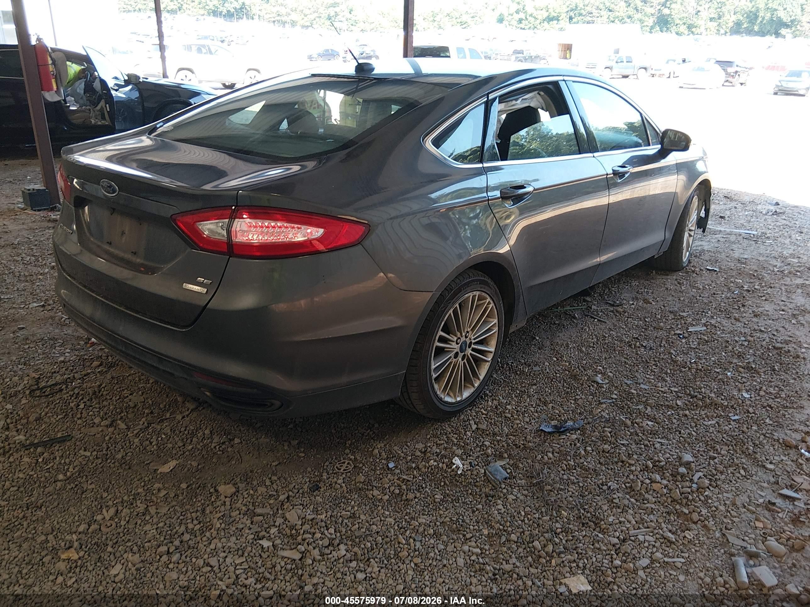 2015 Ford Fusion Se Gray vin: 3FA6P0H92FR308911