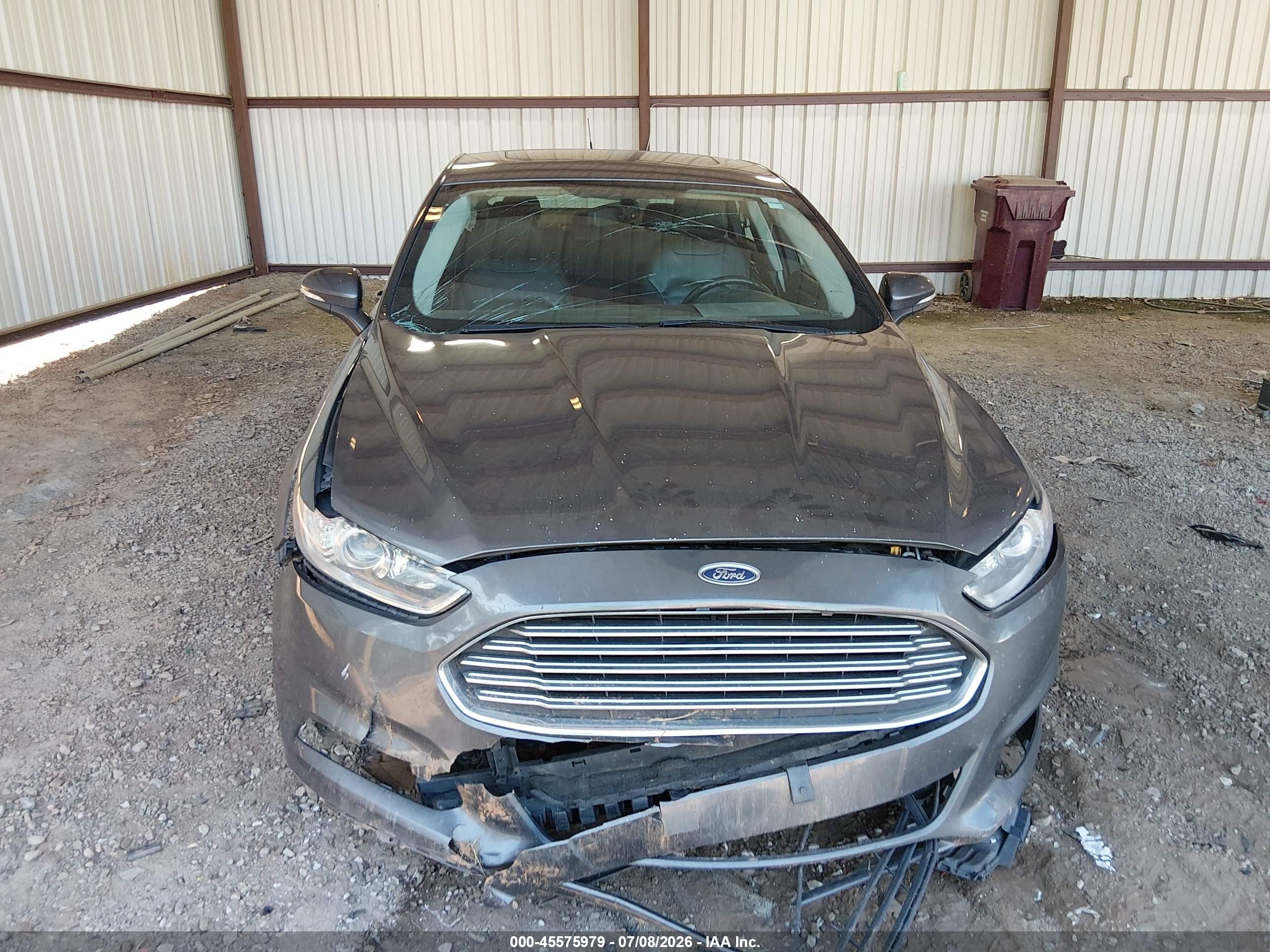 2015 Ford Fusion Se Gray vin: 3FA6P0H92FR308911