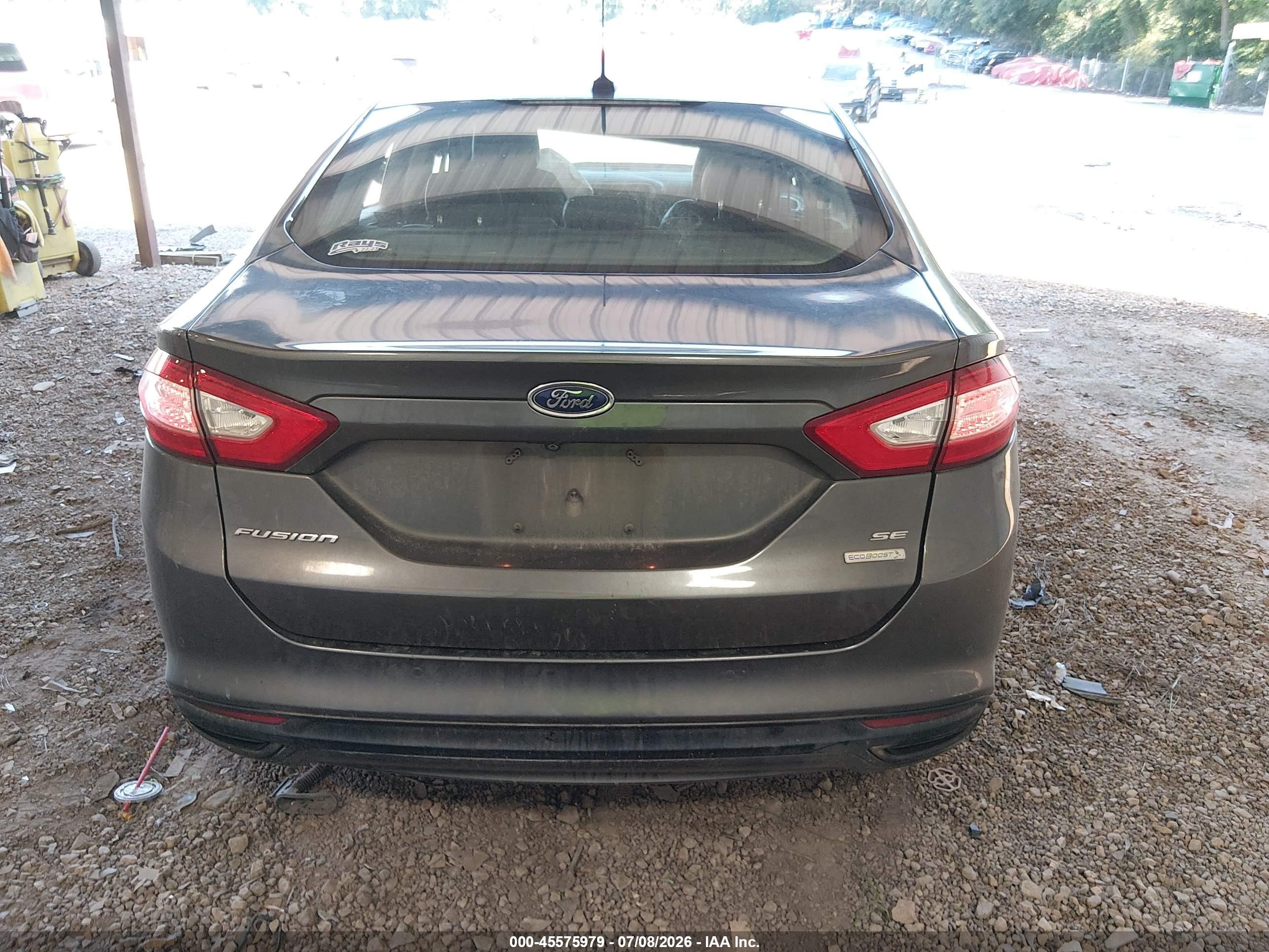 2015 Ford Fusion Se Gray vin: 3FA6P0H92FR308911