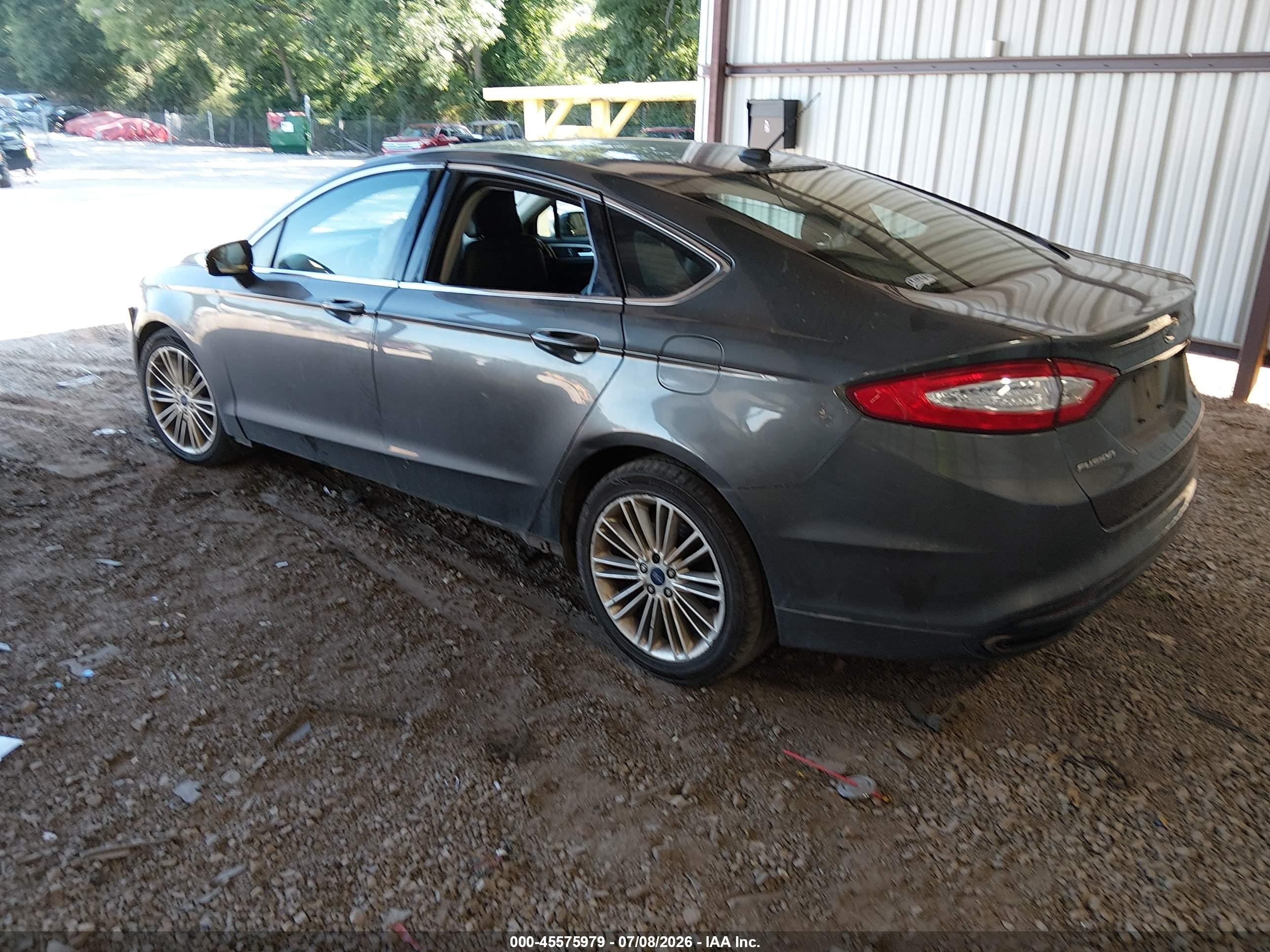 2015 Ford Fusion Se Gray vin: 3FA6P0H92FR308911