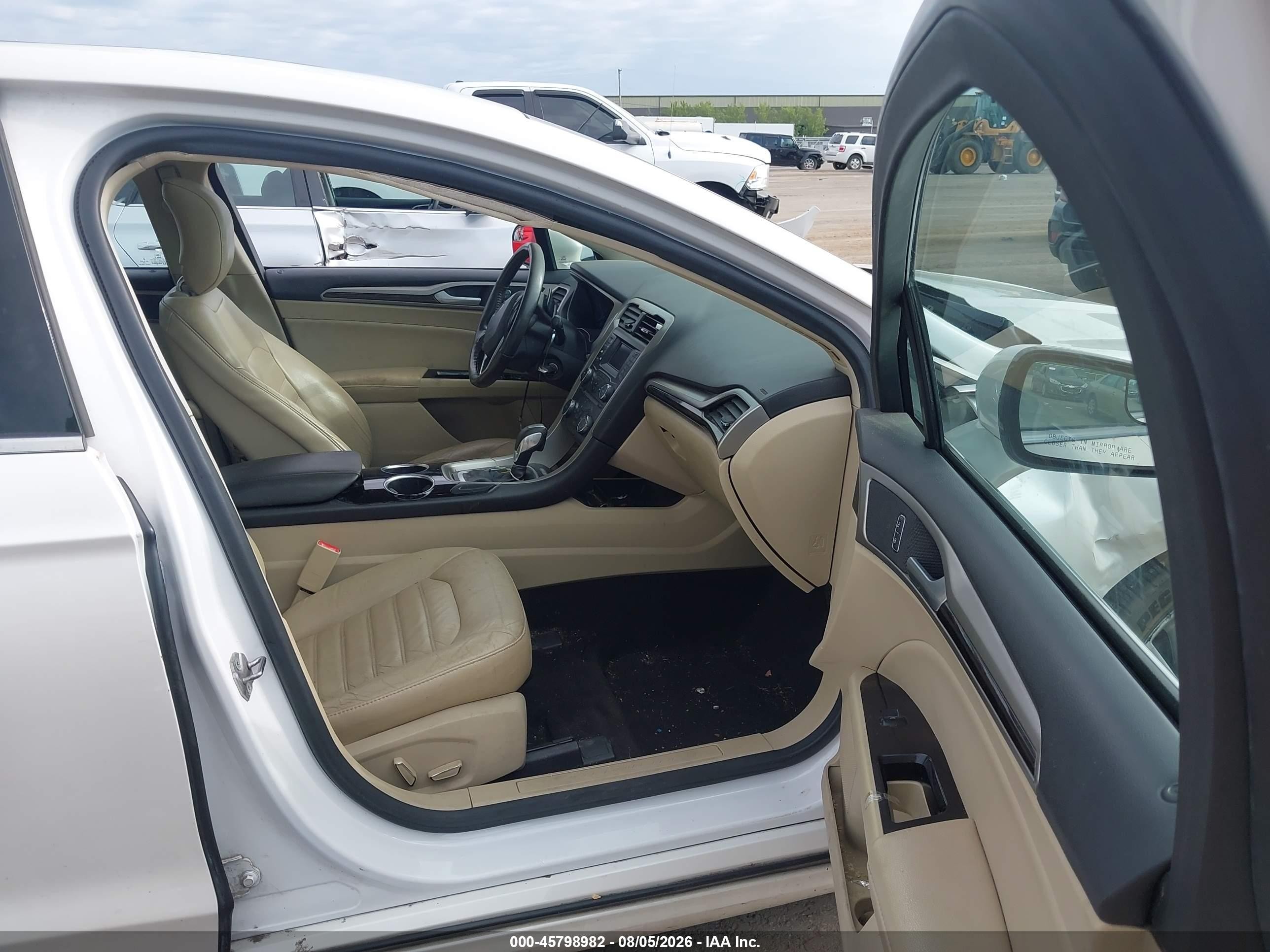 2013 Ford Fusion Se White vin: 3FA6P0H93DR200469