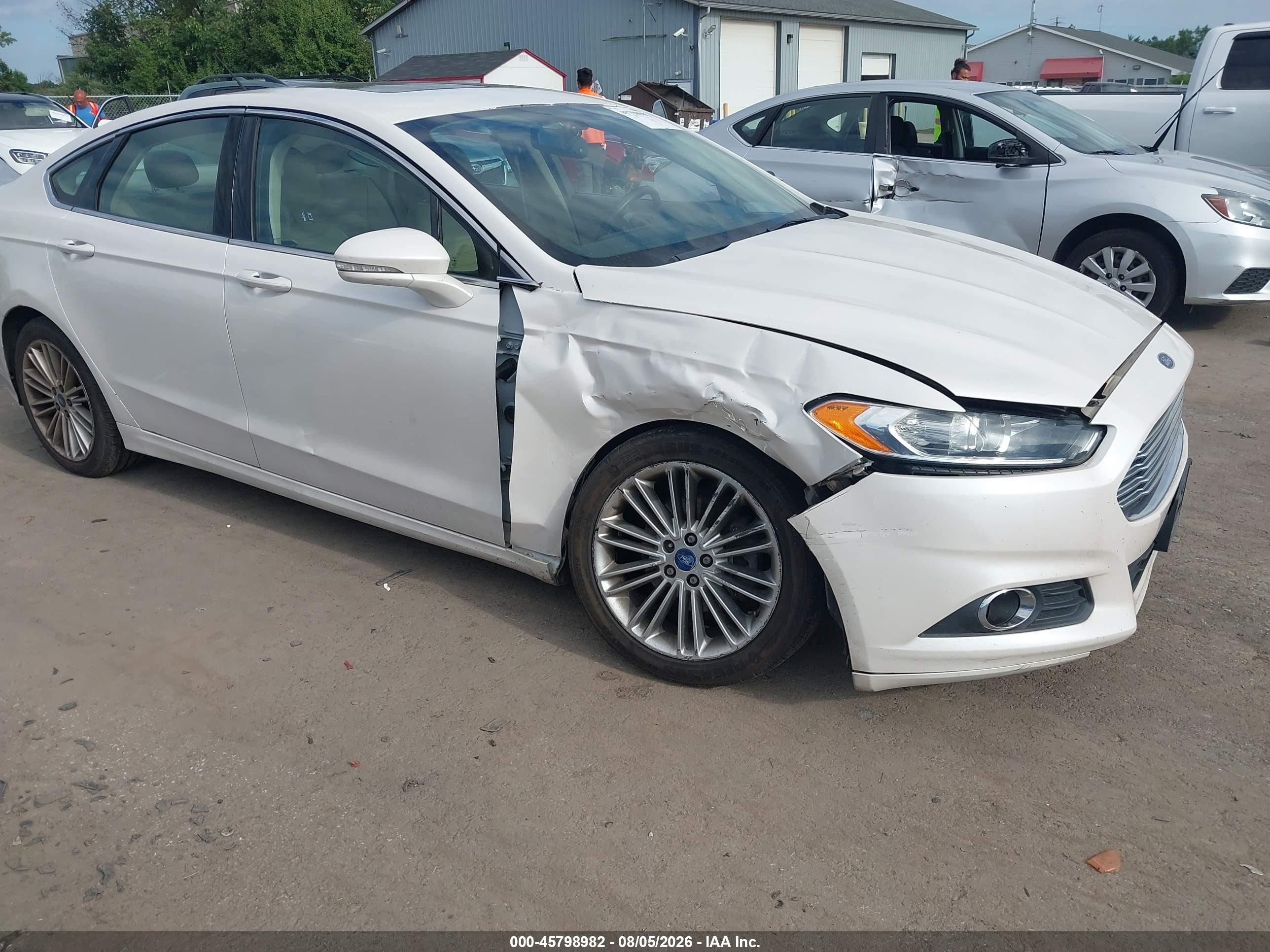 2013 Ford Fusion Se White vin: 3FA6P0H93DR200469