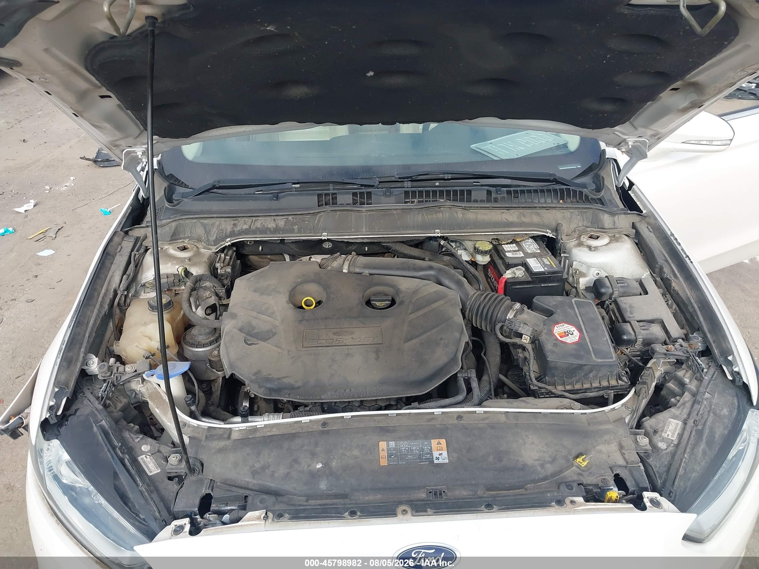 2013 Ford Fusion Se White vin: 3FA6P0H93DR200469