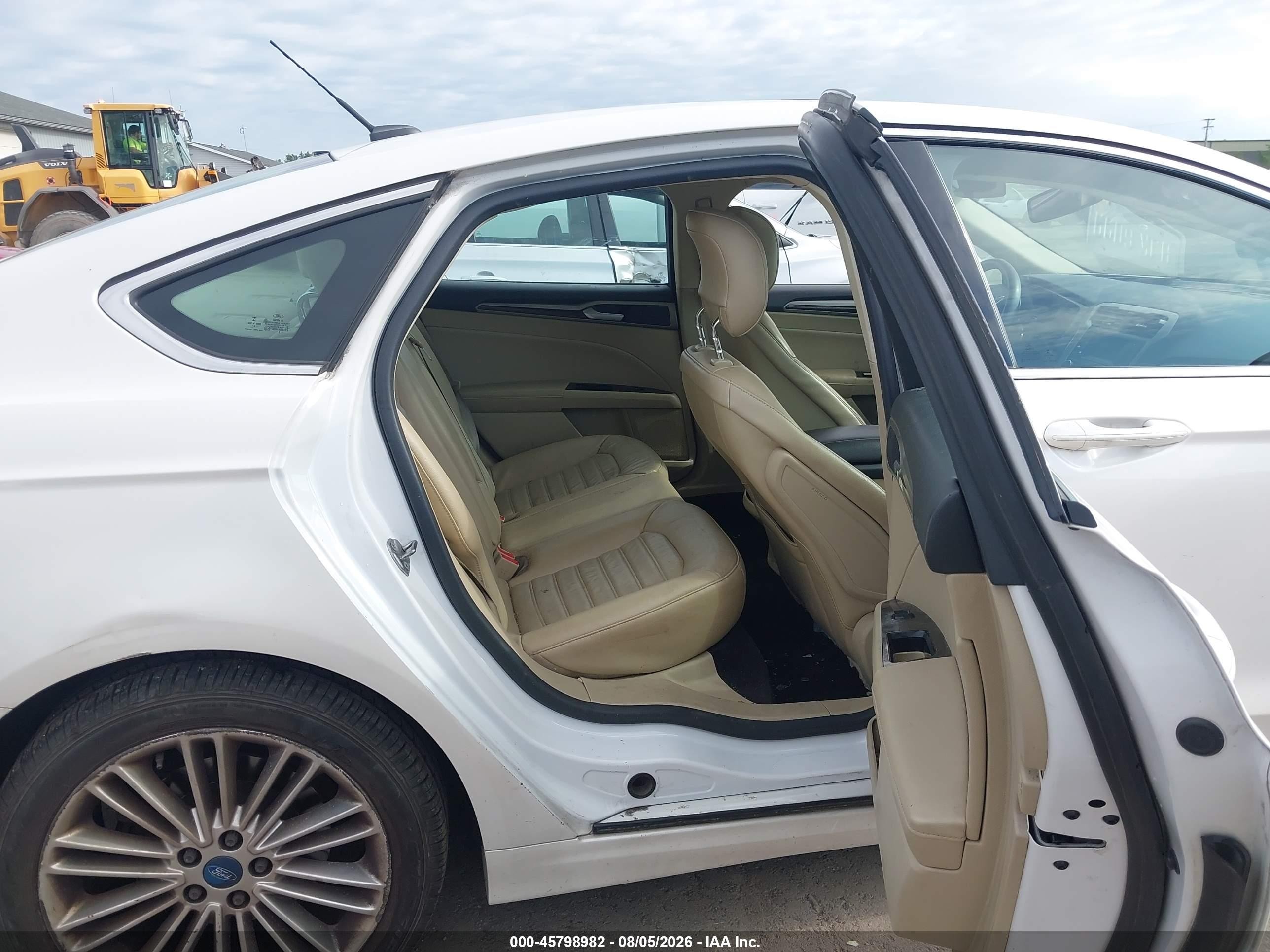 2013 Ford Fusion Se White vin: 3FA6P0H93DR200469