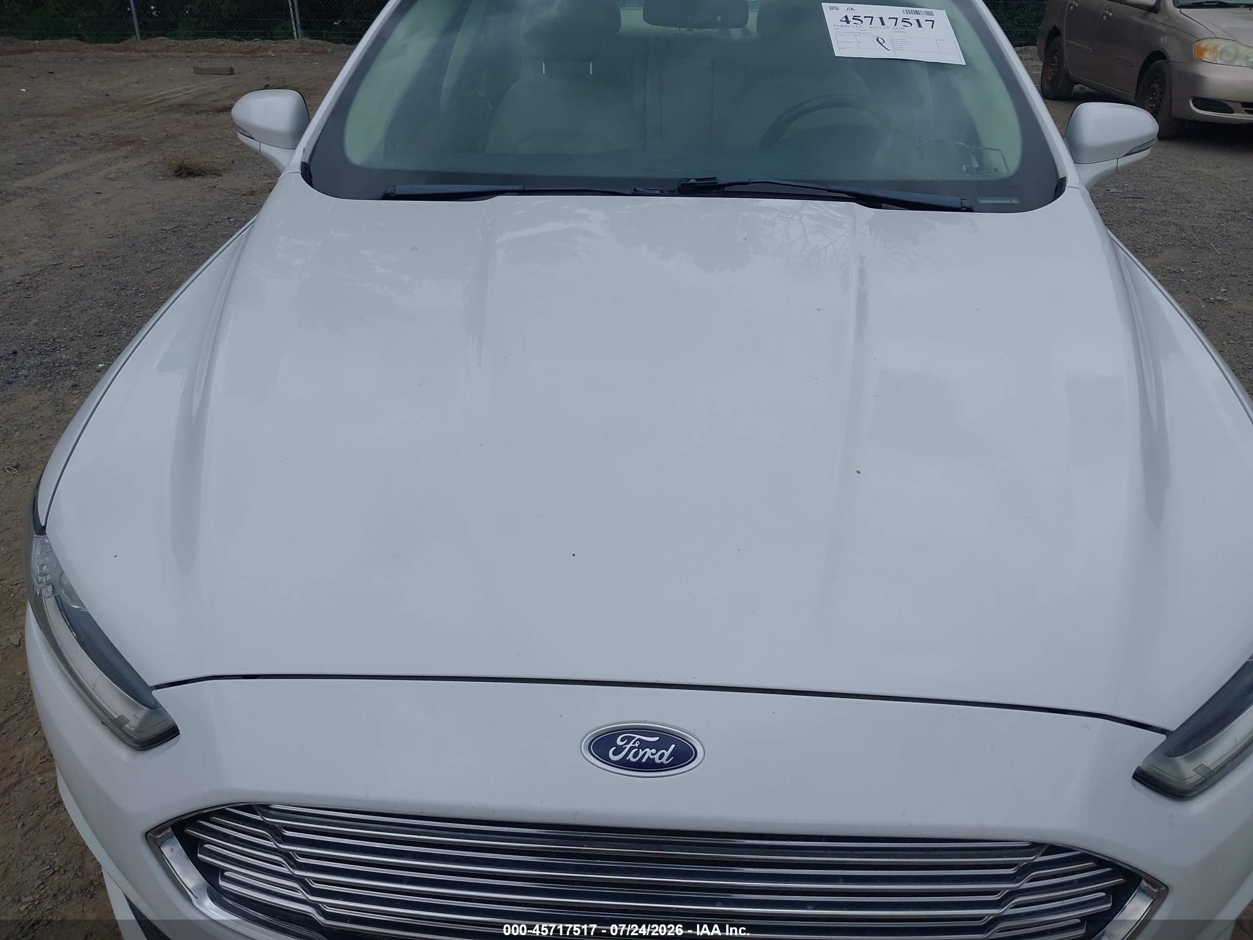 2013 Ford Fusion Se White vin: 3FA6P0H93DR213223