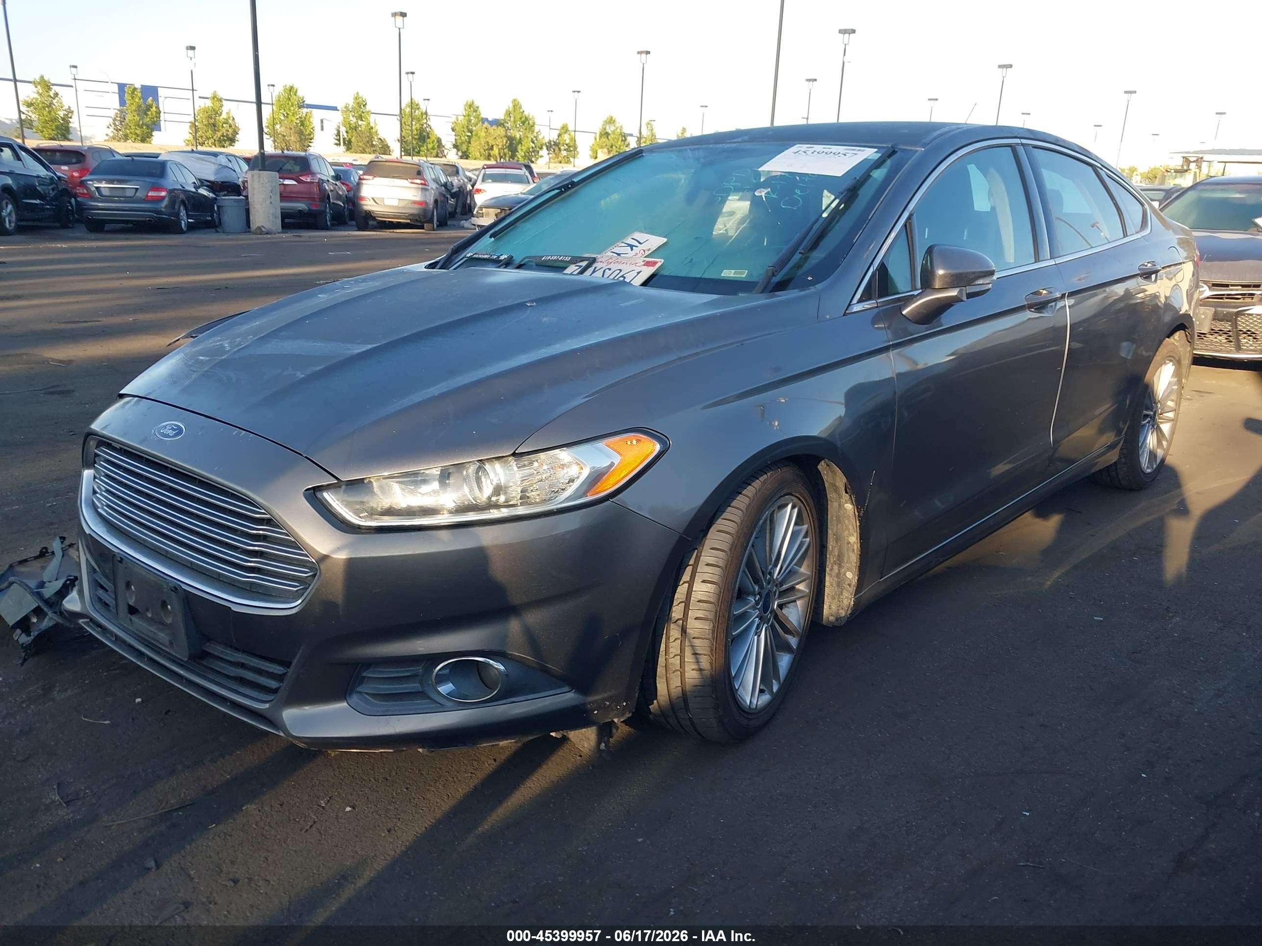 2013 Ford Fusion Se Gray vin: 3FA6P0H93DR220527