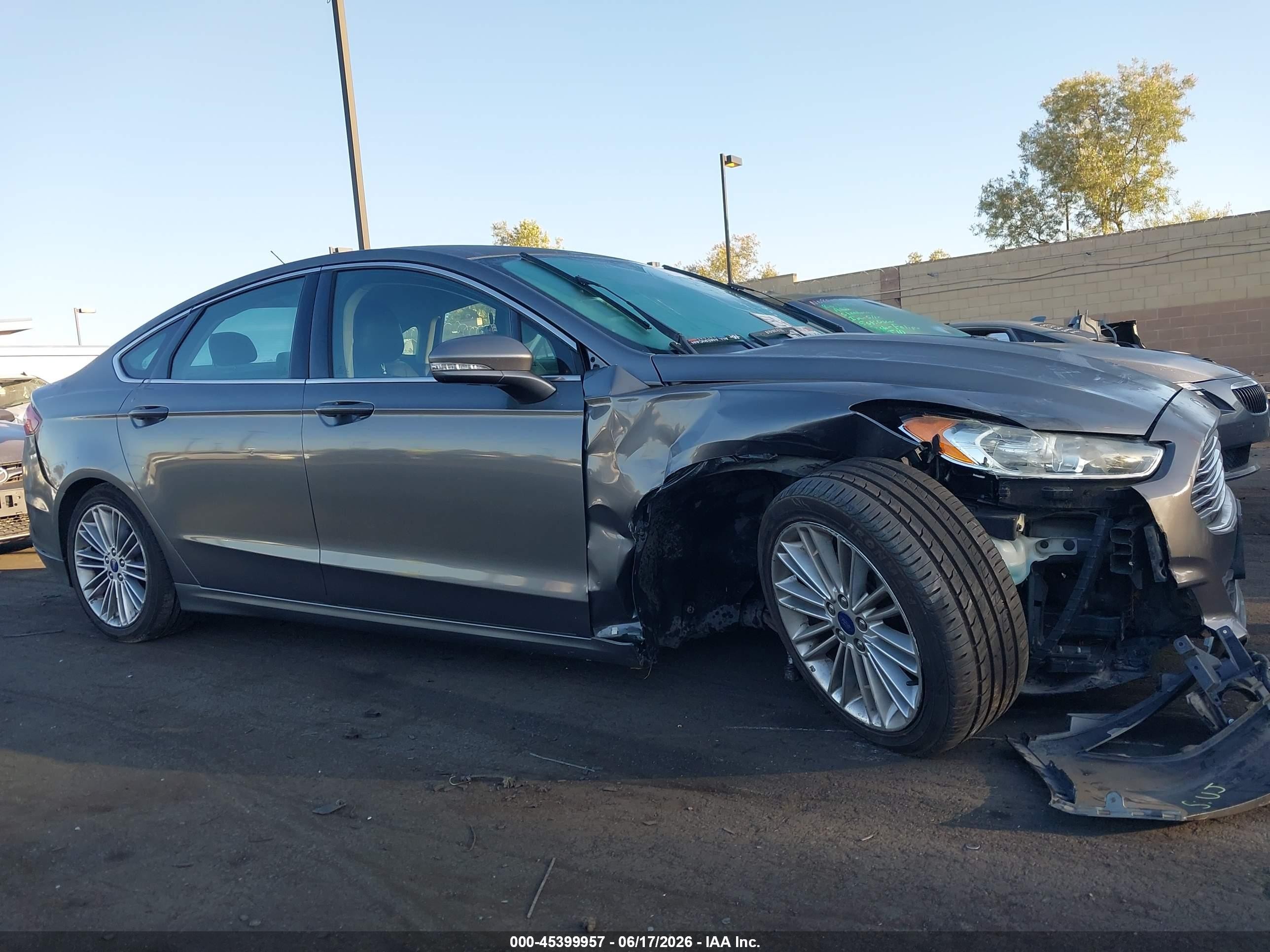 2013 Ford Fusion Se Gray vin: 3FA6P0H93DR220527