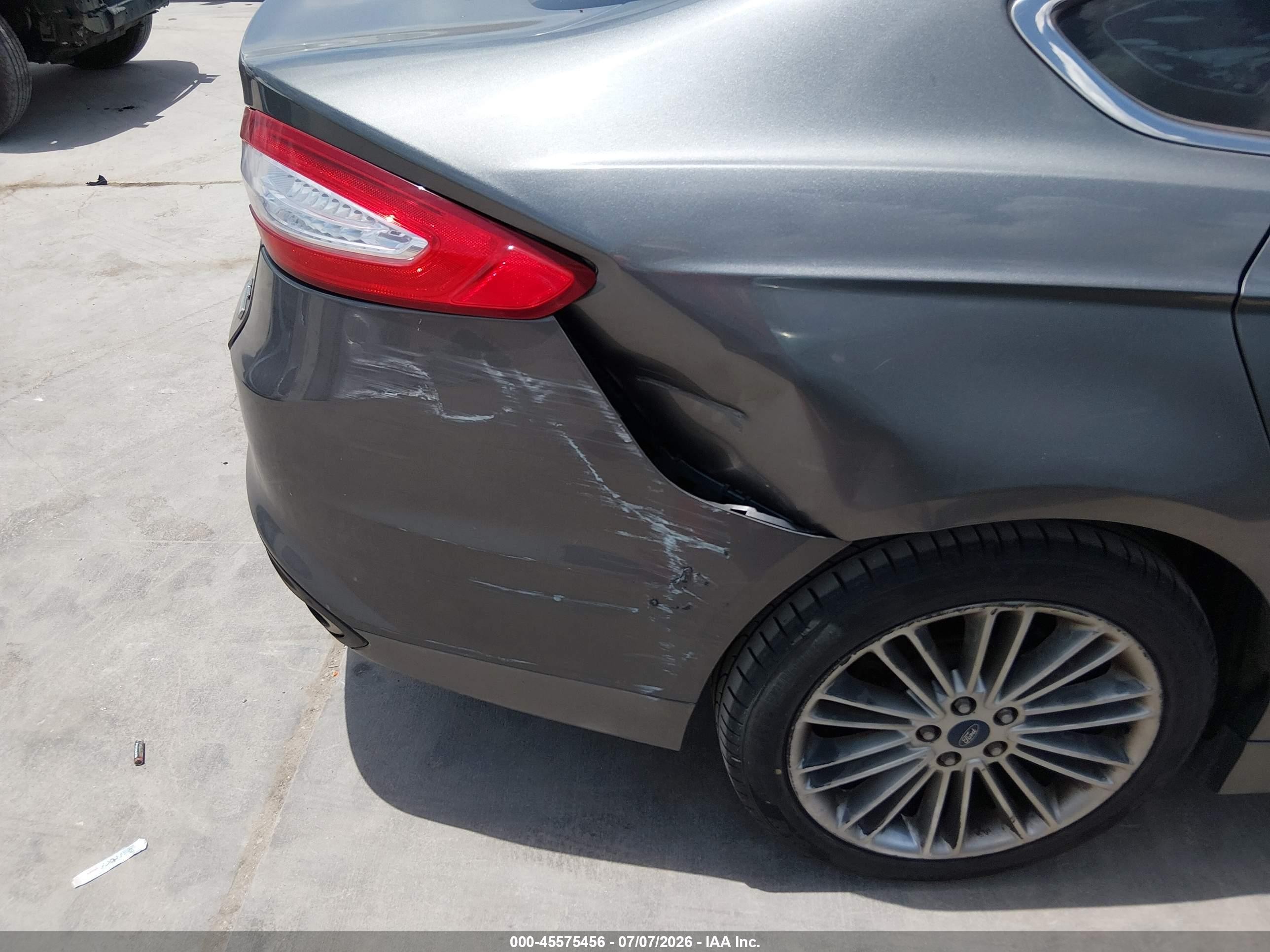 2013 Ford Fusion Se Gray vin: 3FA6P0H93DR364062