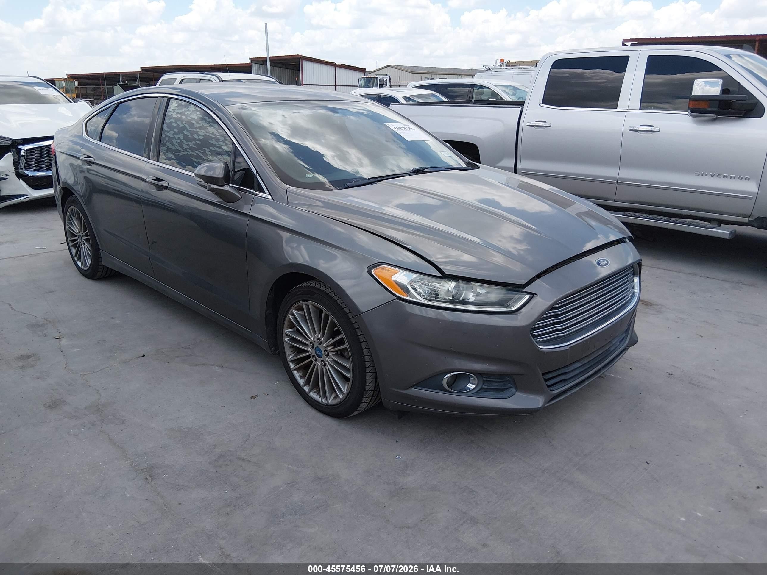 2013 Ford Fusion Se Gray vin: 3FA6P0H93DR364062