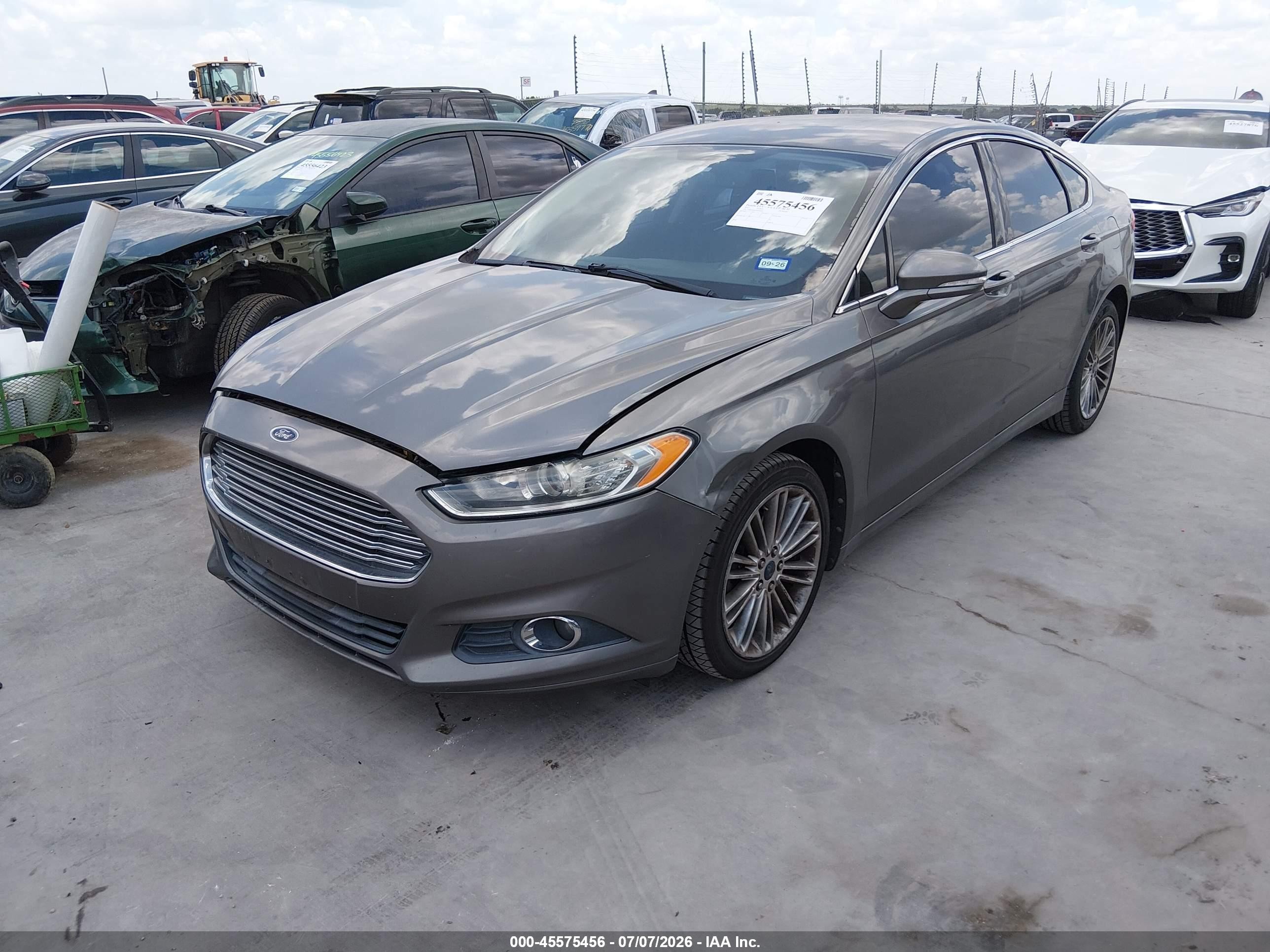 2013 Ford Fusion Se Gray vin: 3FA6P0H93DR364062